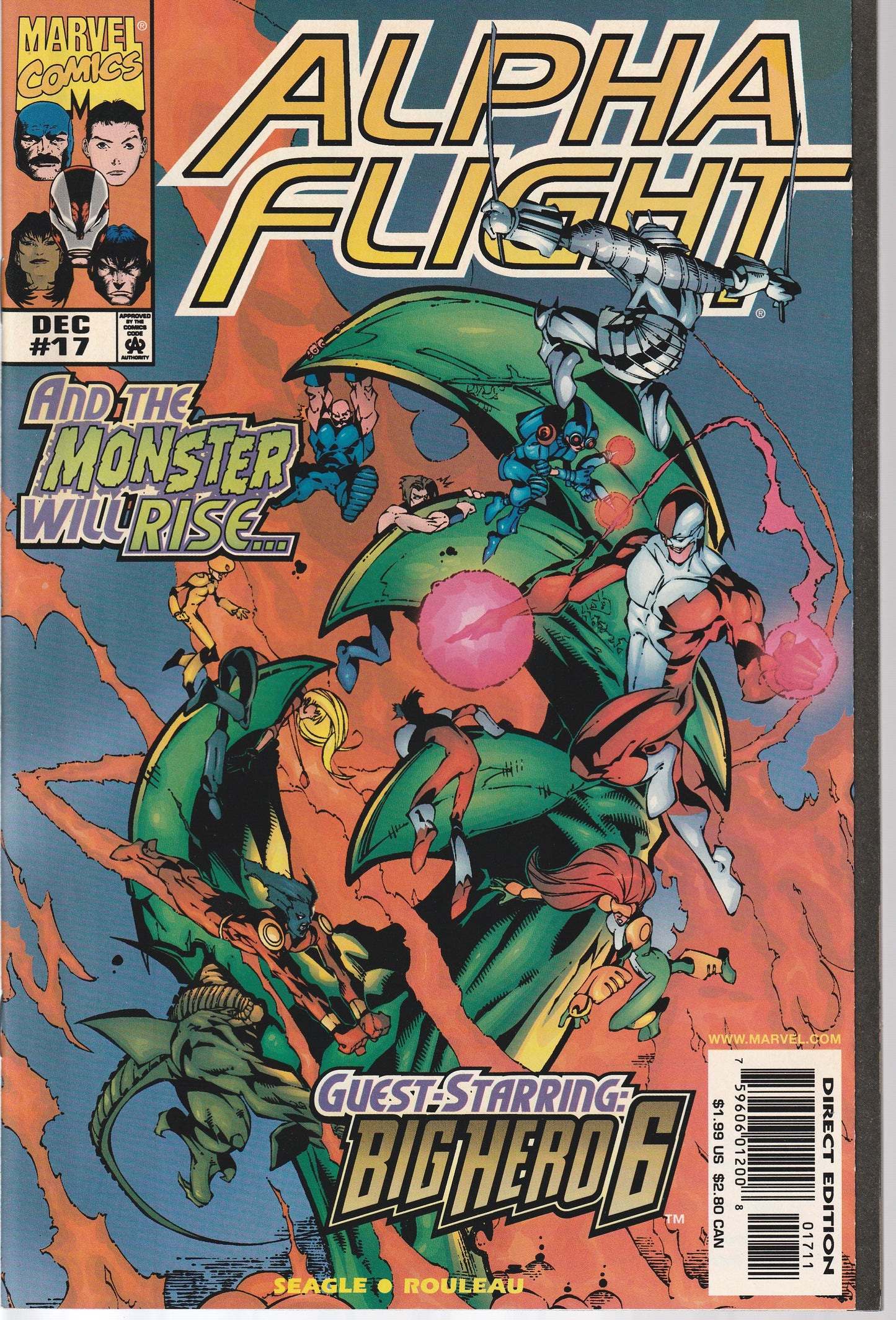 ALPHA FLIGHT #17 (1998) 1st BIG HERO SIX
