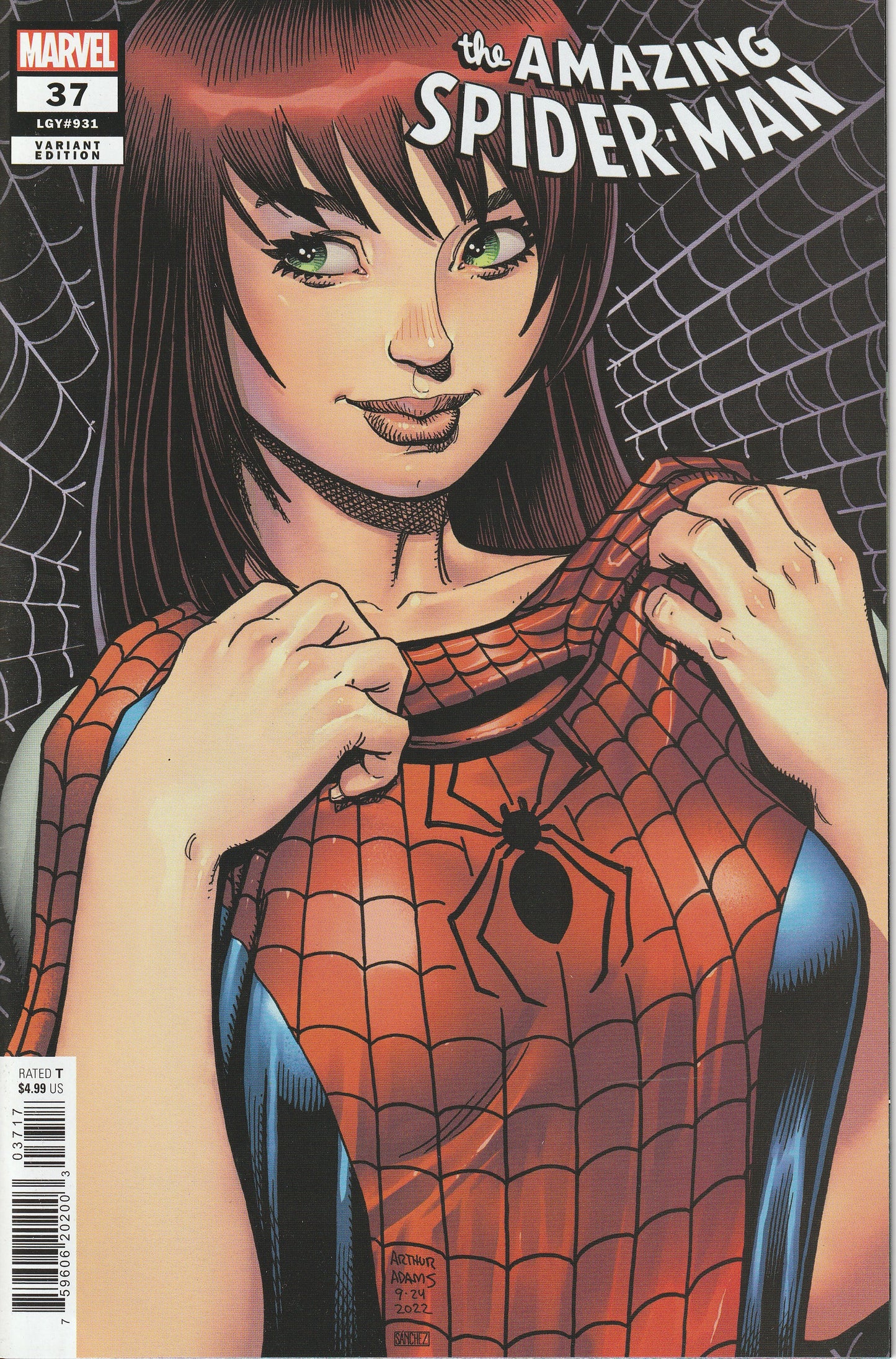 AMAZING SPIDER-MAN #37 * 1:25 ART ADAMS VARIANT