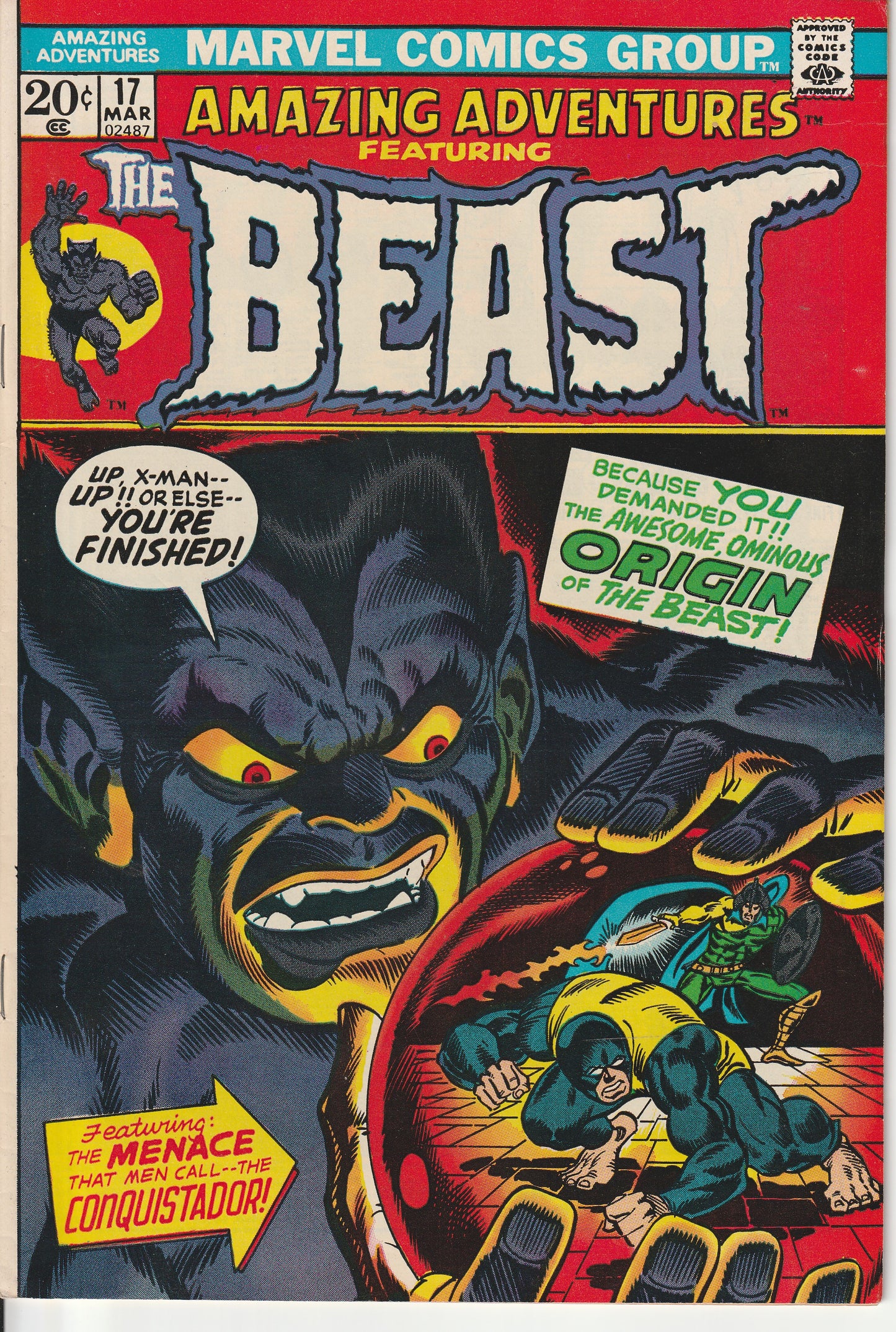 AMAZING ADVENTURES #17 featuring The BEAST