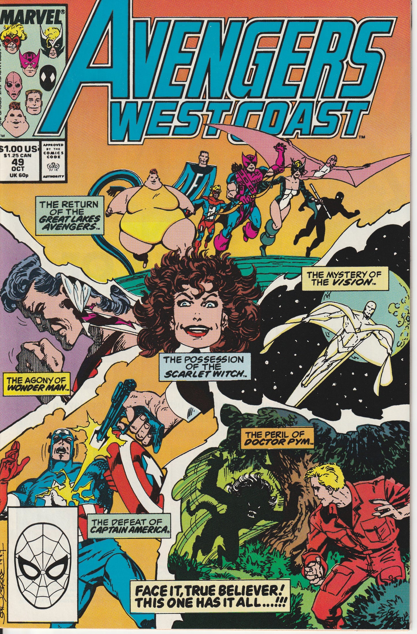 AVENGERS WEST COAST #49