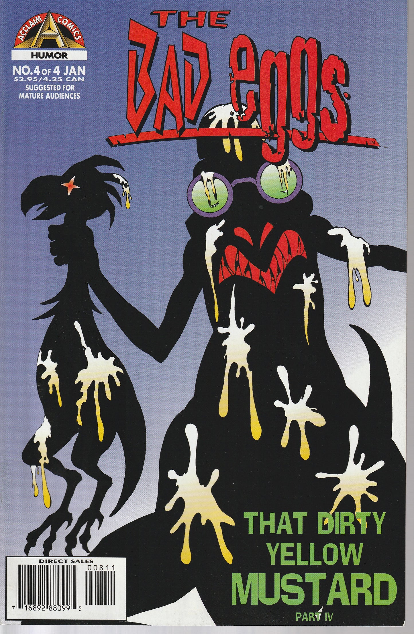 Bad Eggs (Armada 1995) #1-4 Complete Set, Bad Eggs That Dirty Yellow Mustard 1-4