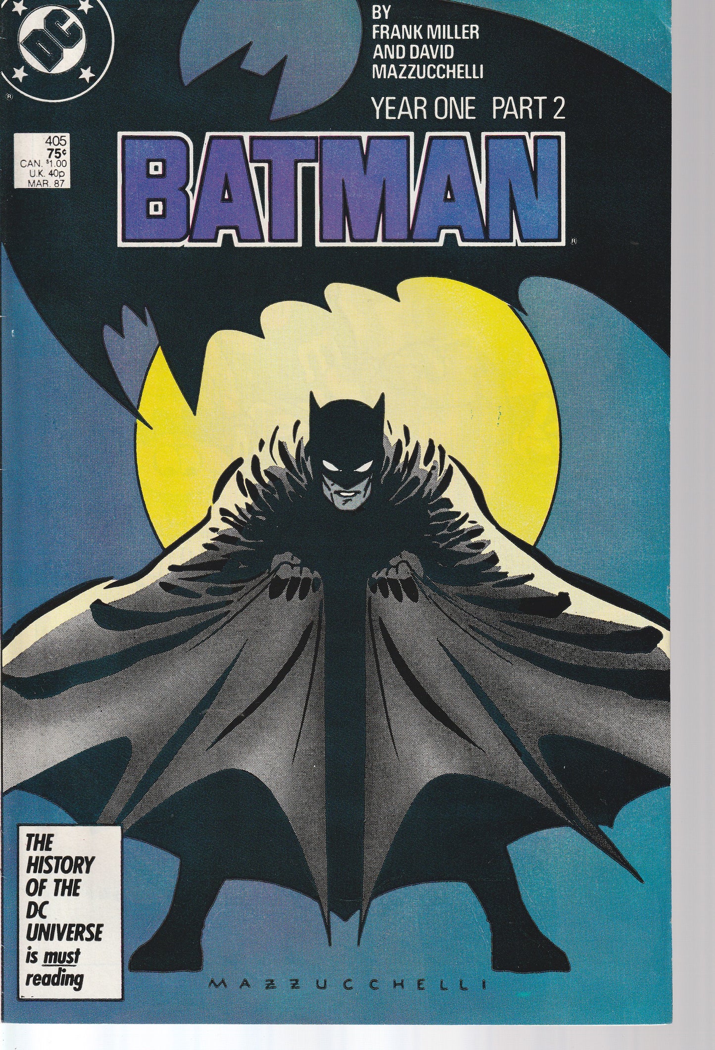 BATMAN #405 - DC COMICS - NOV 1986 (8.0)