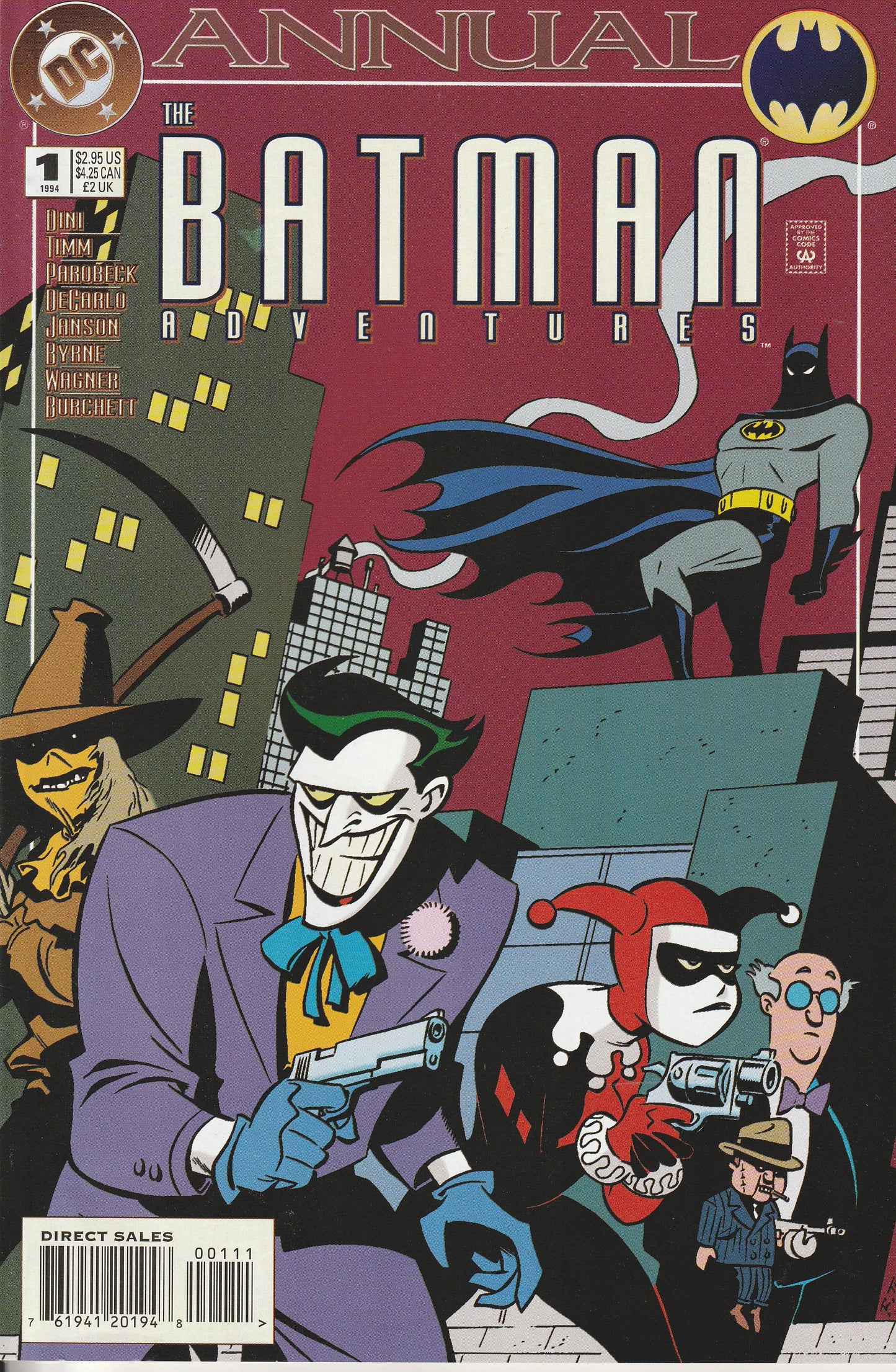 BATMAN ADVENTURES ANNUAL #1 * 3RD HARLEY