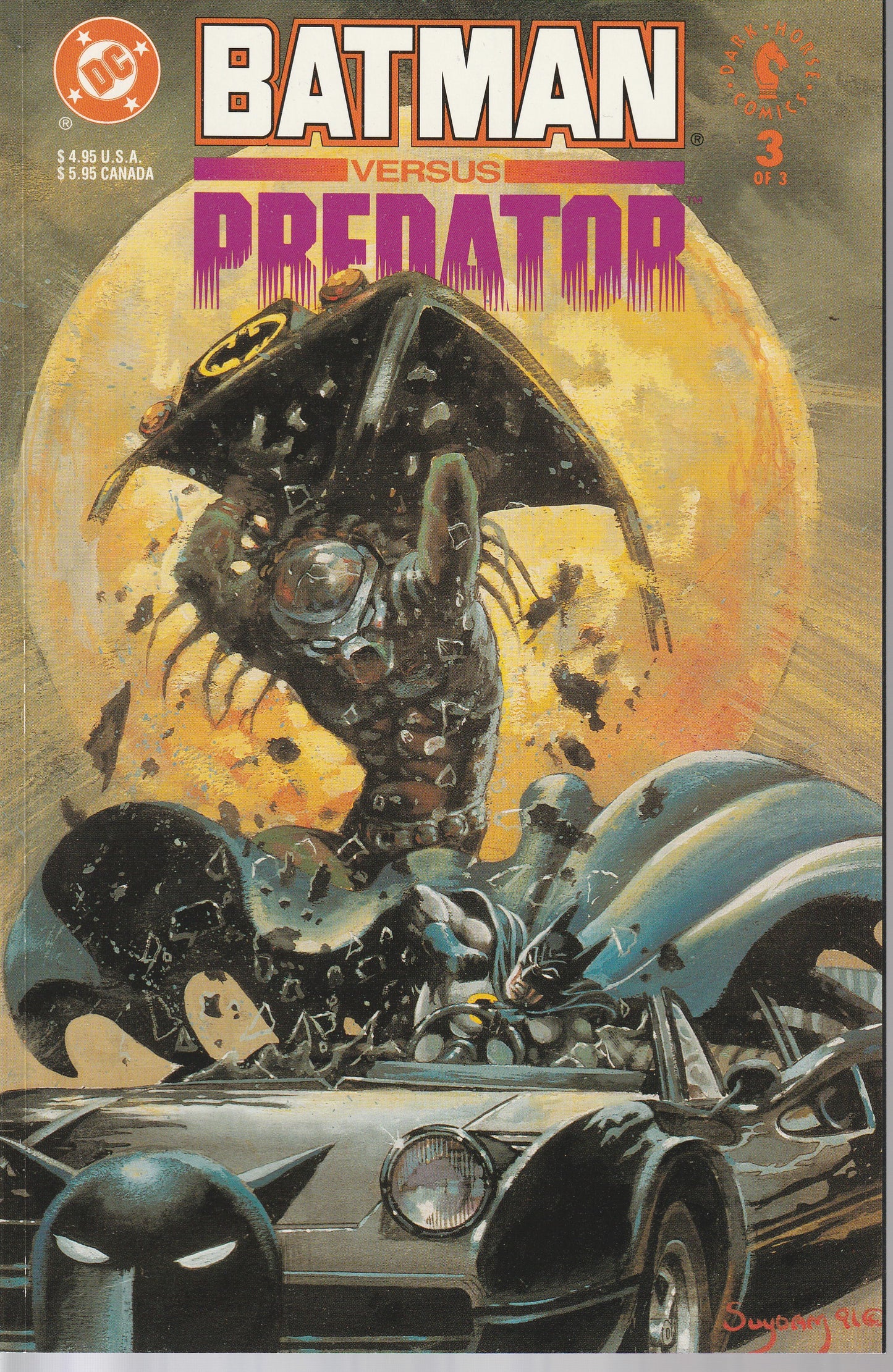 BATMAN VS PREDATOR 1-3 (PRESTIGE FORMAT) DC/DARK HORSE (DEC 1991)