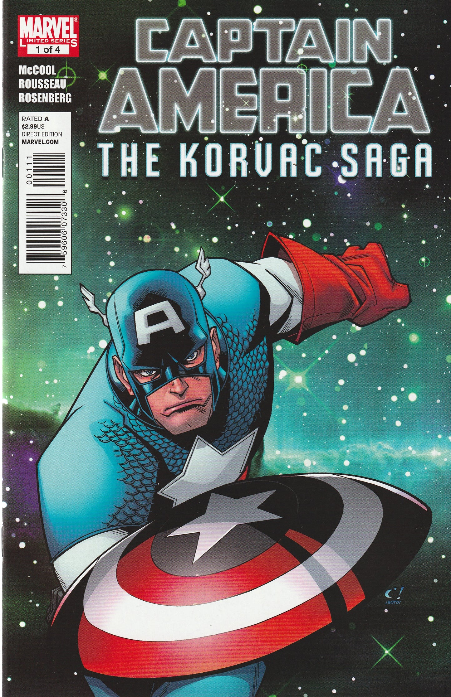 CAPTAIN AMERICA : THE KORVAC SAGA 1-4 || MARVEL COMICS || 2011