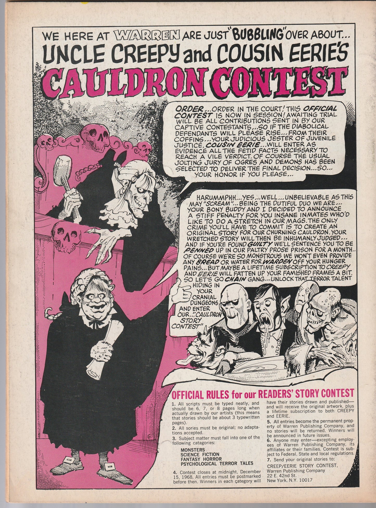 CREEPY #23 || A WARREN MAGAZINE || OCT 1968 || (7.0)