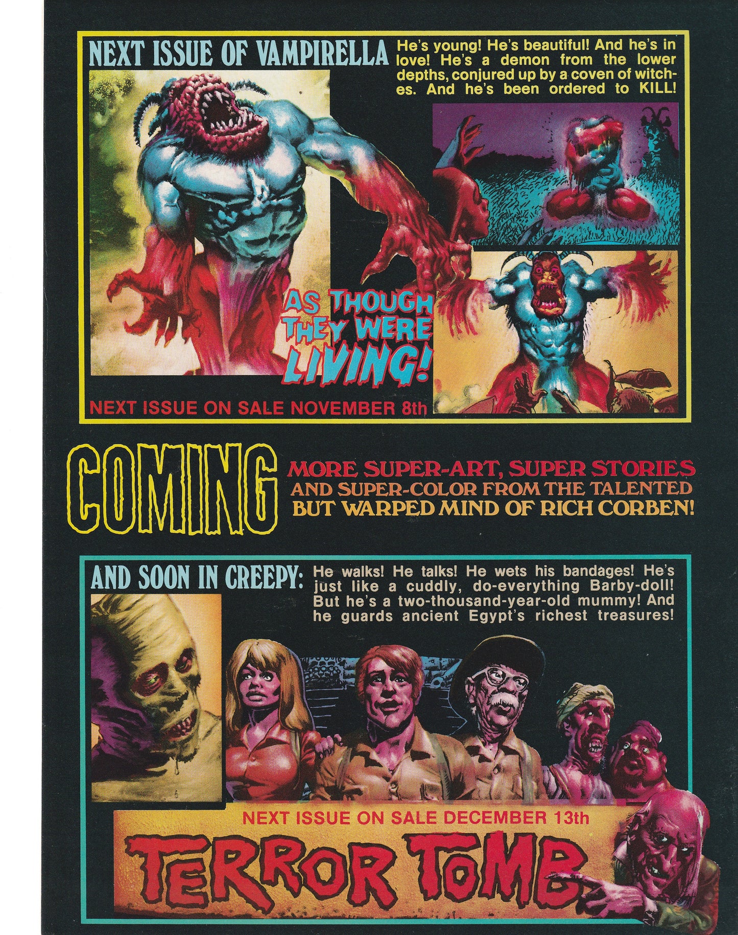 CREEPY #58 || A WARREN MAGAZINE || DEC 1973 || (8.5-9.0)
