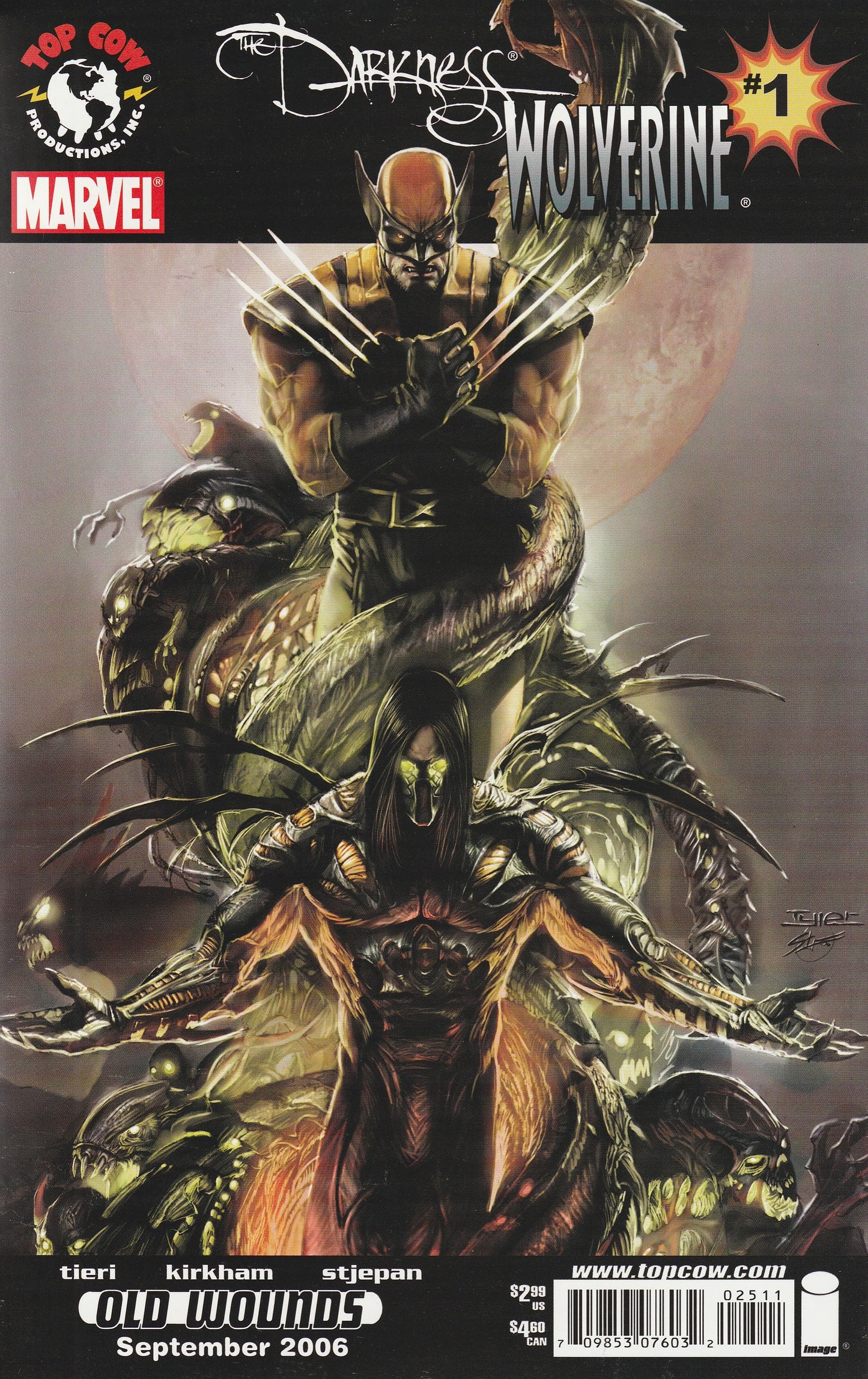 DARKNESS/WOLVERINE #1 || IMAGE/MARVEL || SEP 2006 || NM-