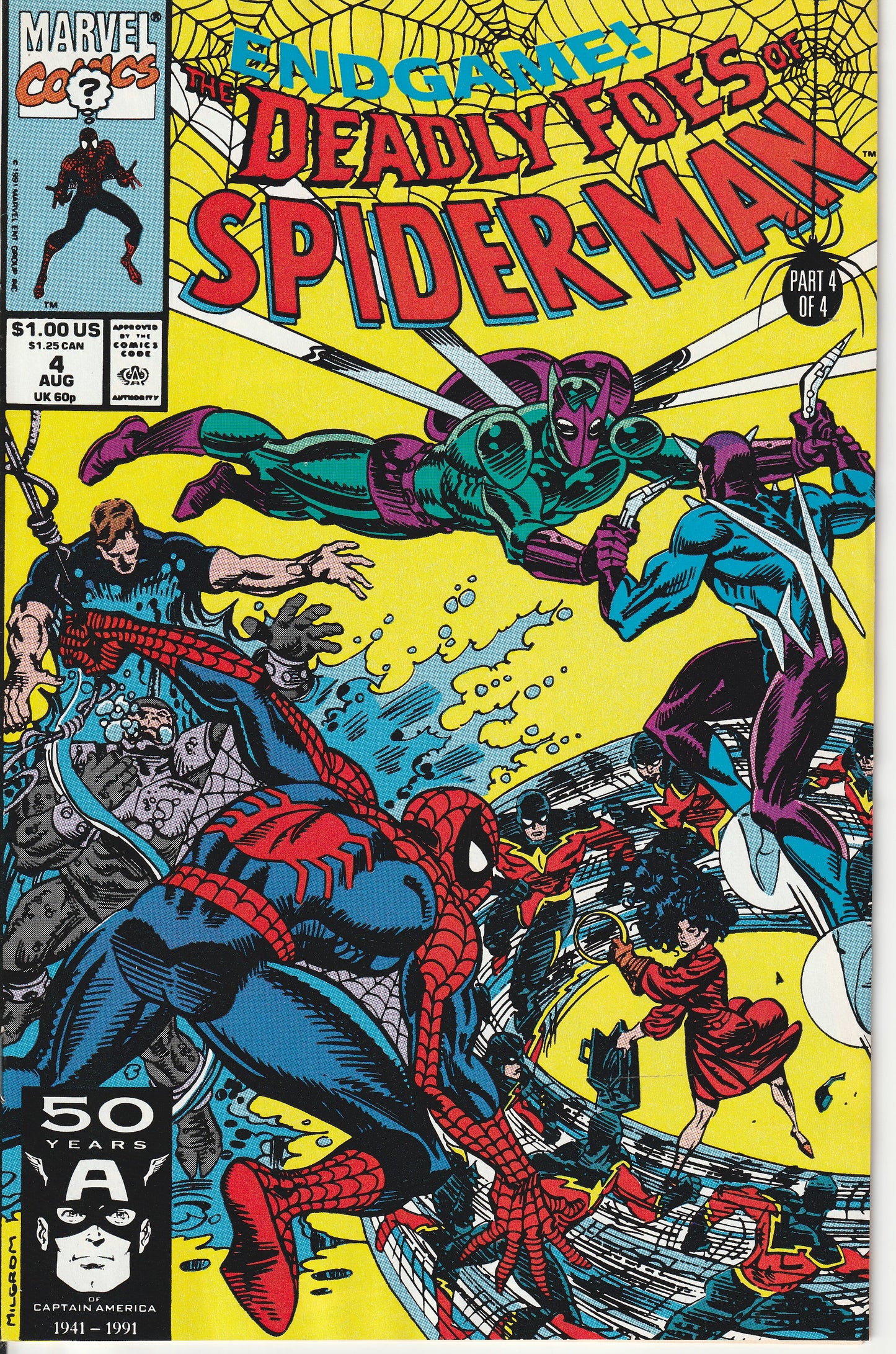 DEADLY FOES OF SPIDER-MAN 1-4 * COMPLETE SET - MARVEL COMICS 1991