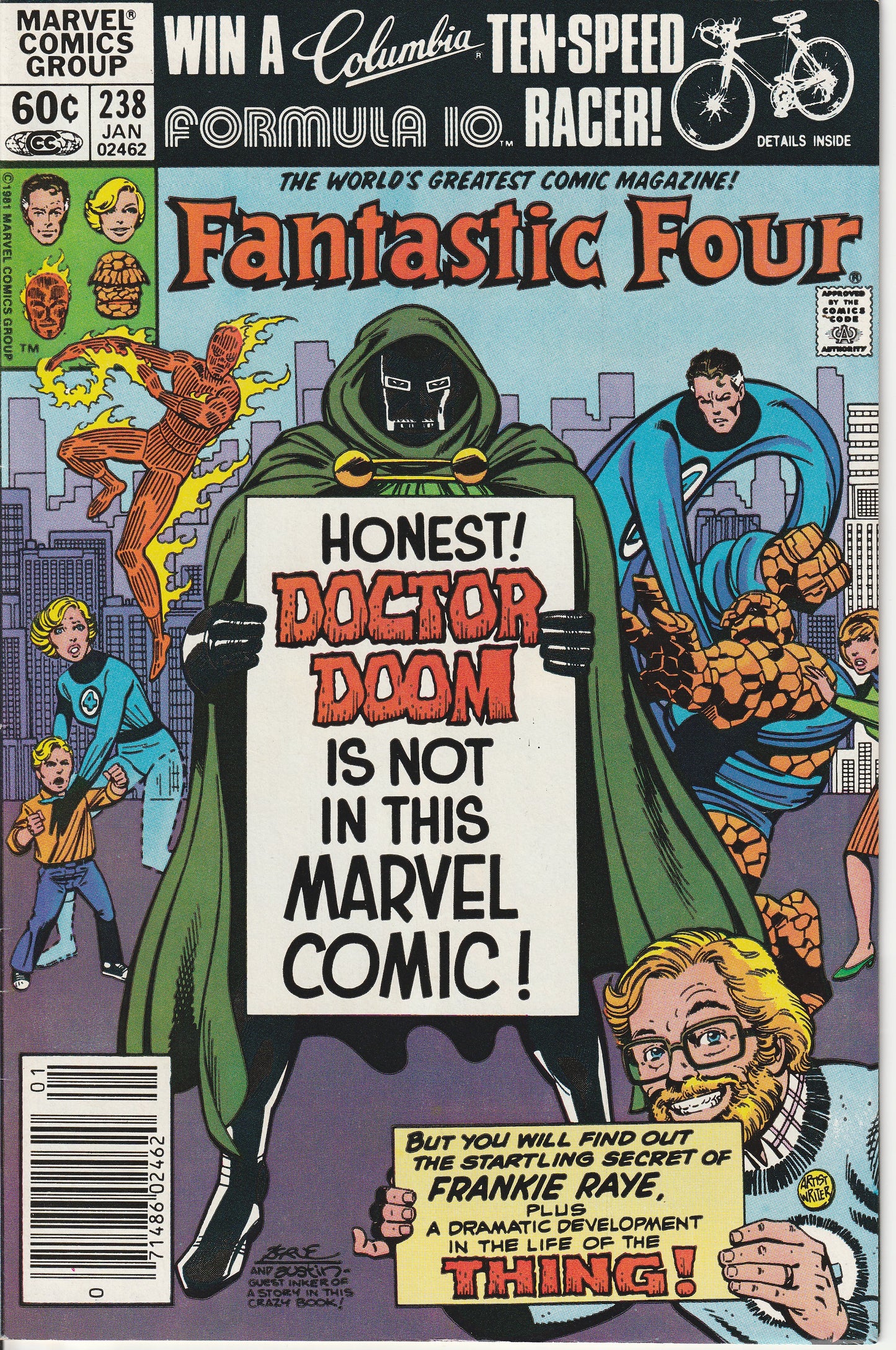 FANTASTIC FOUR #238 - MARVEL COMICS - JAN 1982 (8.0-8.5)