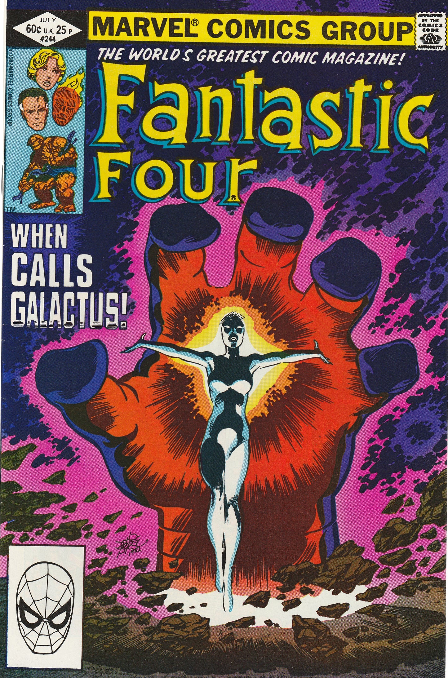 FANTASTIC FOUR #244 - MARVEL COMICS - JUL 1982 (9.0)