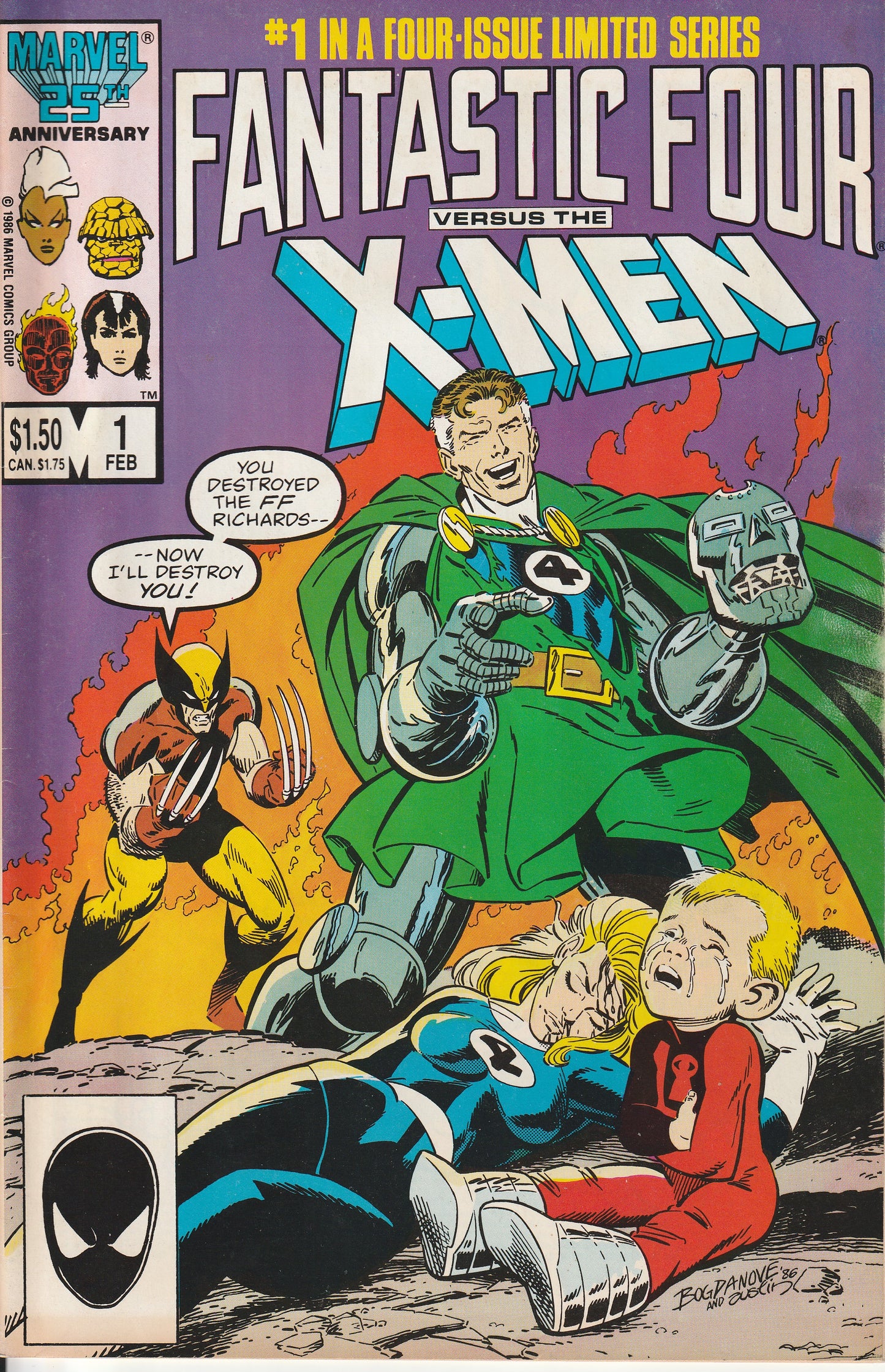 FANTASTIC FOUR VS THE X-MEN 1-4