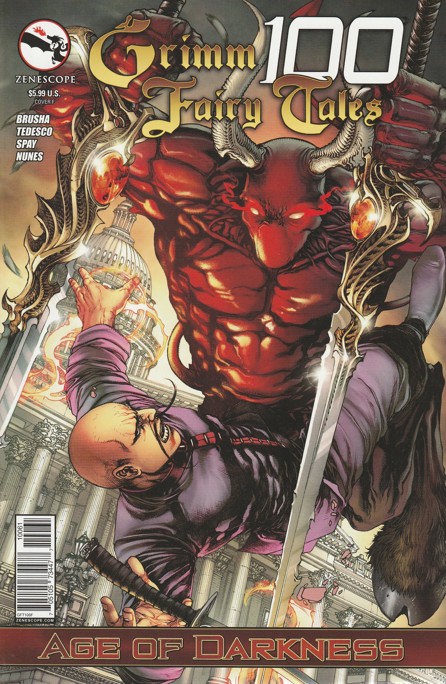 GRIMM FAIRY TALES #100 - ZENESCOPE - JULY 16 2014 - 6 COVER LOT! NEAL ADAMS