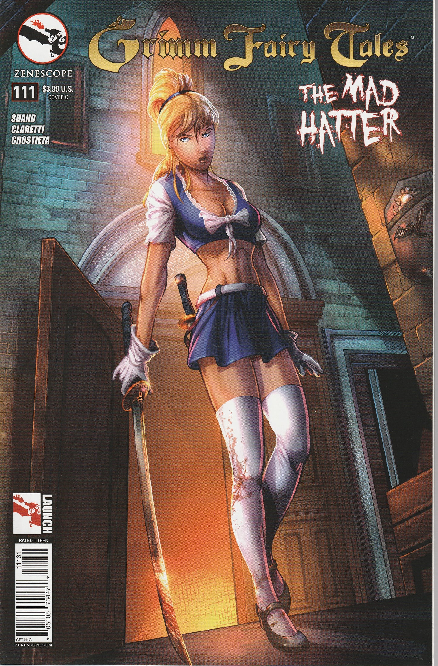 GRIMM FAIRY TALES #111 - ZENESCOPE - JUNE 3 2016 - ALL 3 COVERS!