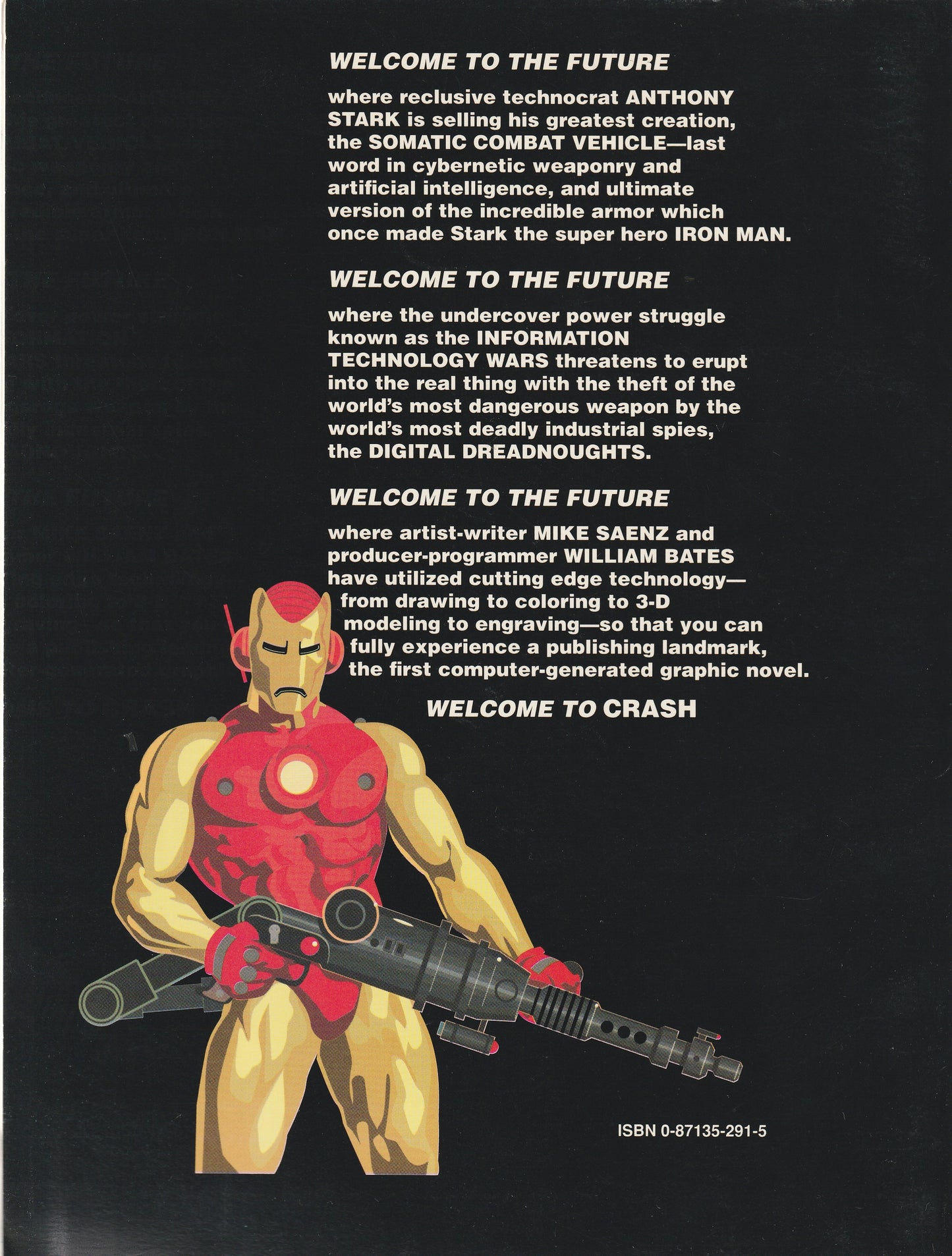 IRON MAN CRASH : MARVEL GRAPHIC NOVEL || 1988