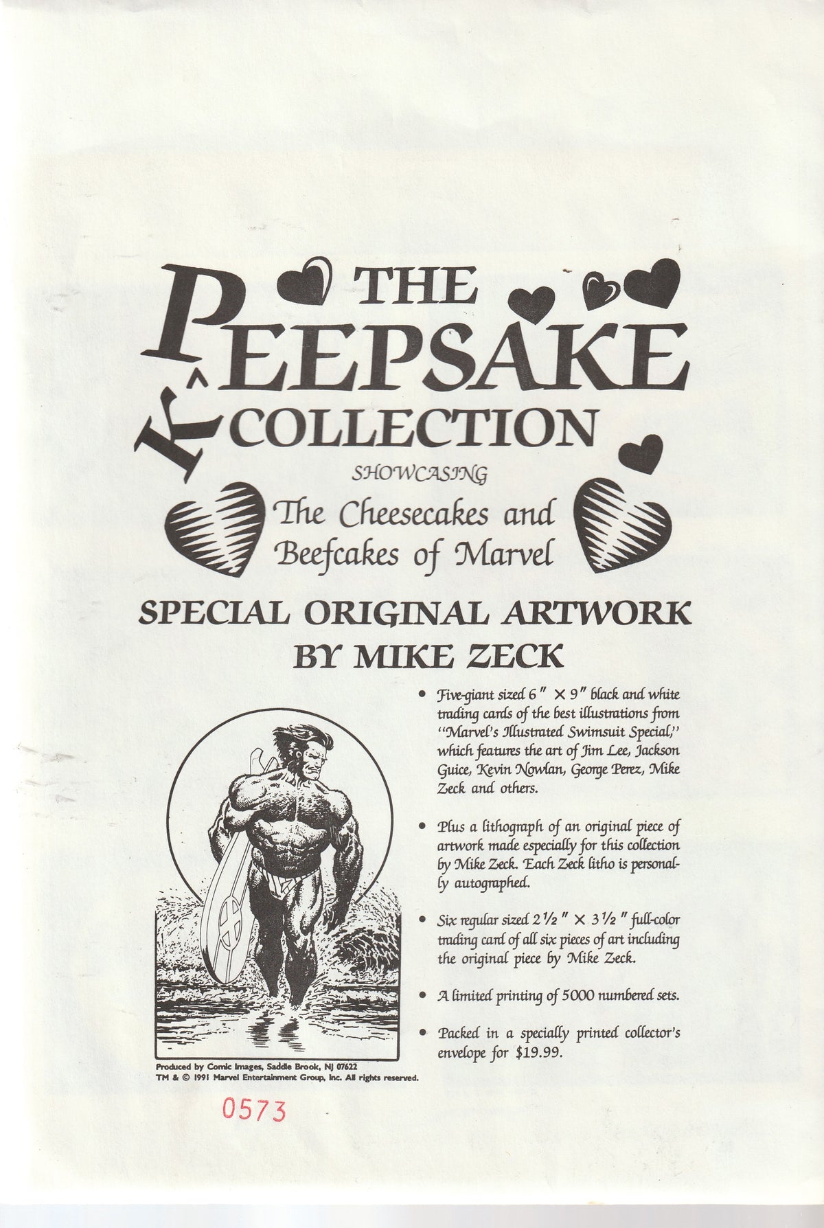 MARVEL PEEPSAKE COLLECTION || MARVEL COMICS || 1991
