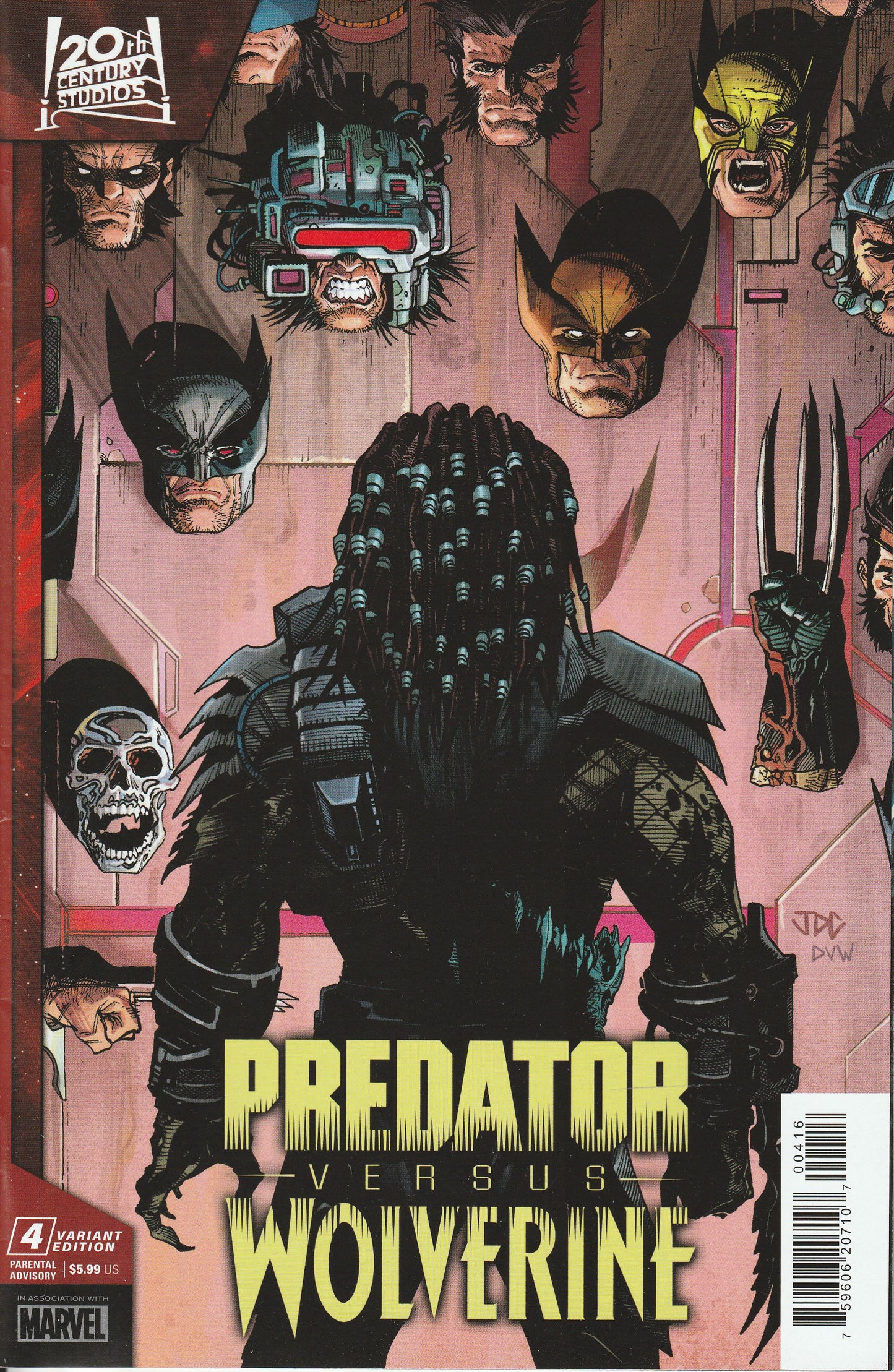 PREDATOR VS WOLVERINE #4 1:25 RATIO VARIANT