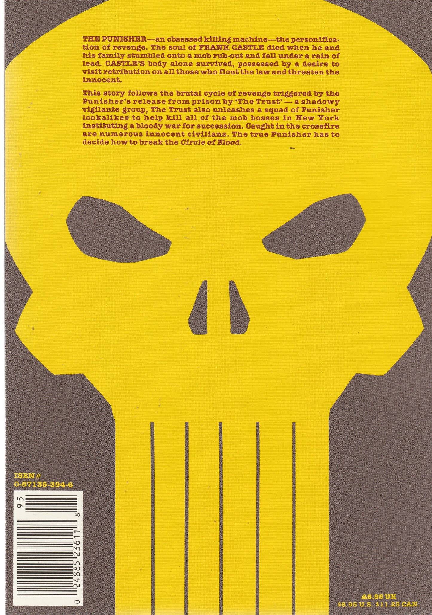 PUNISHER TPB || MARVEL COMICS || 1988