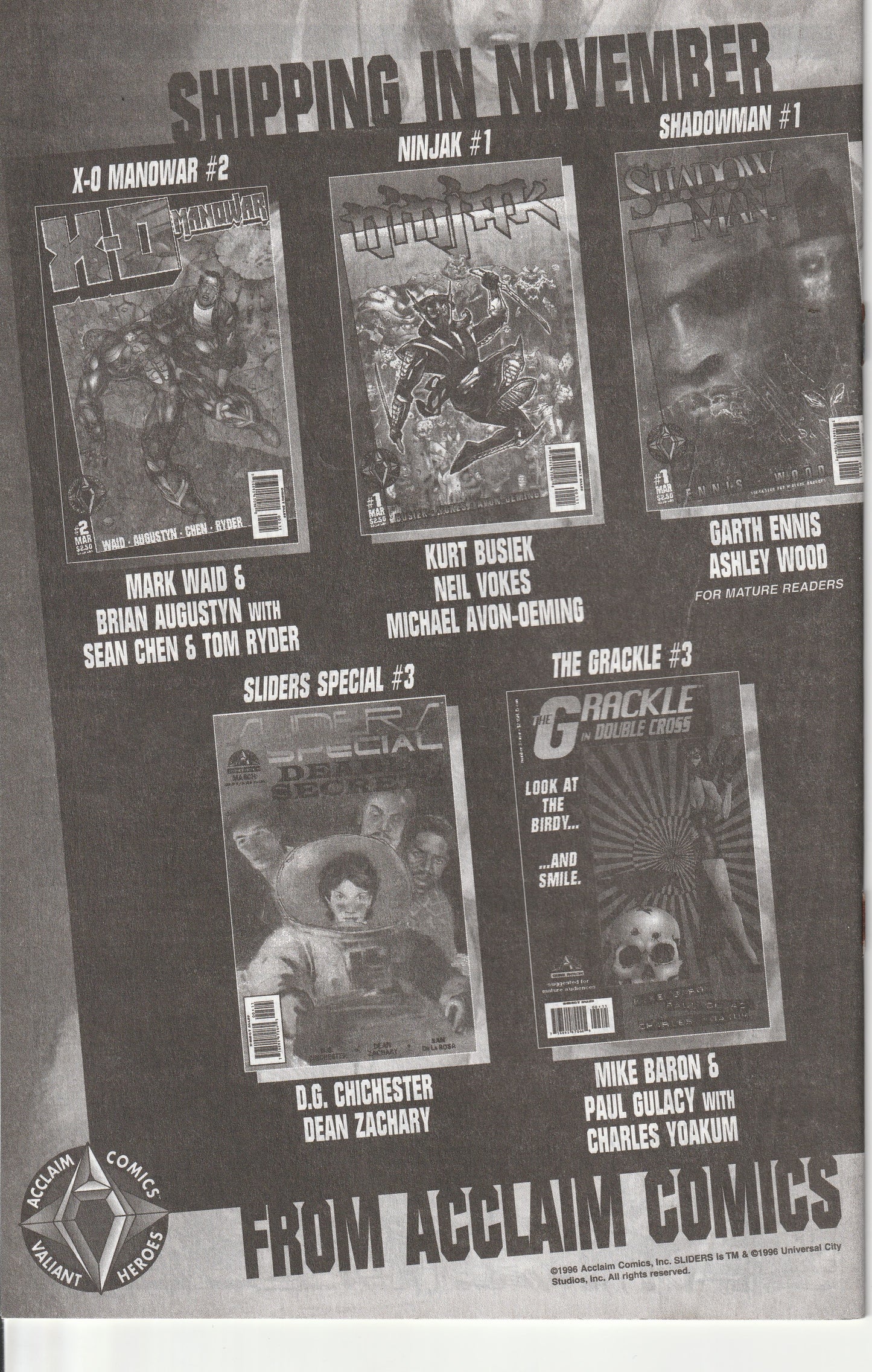 QUANTUM & WOODY #1 - RETAILER REVIEW COPY