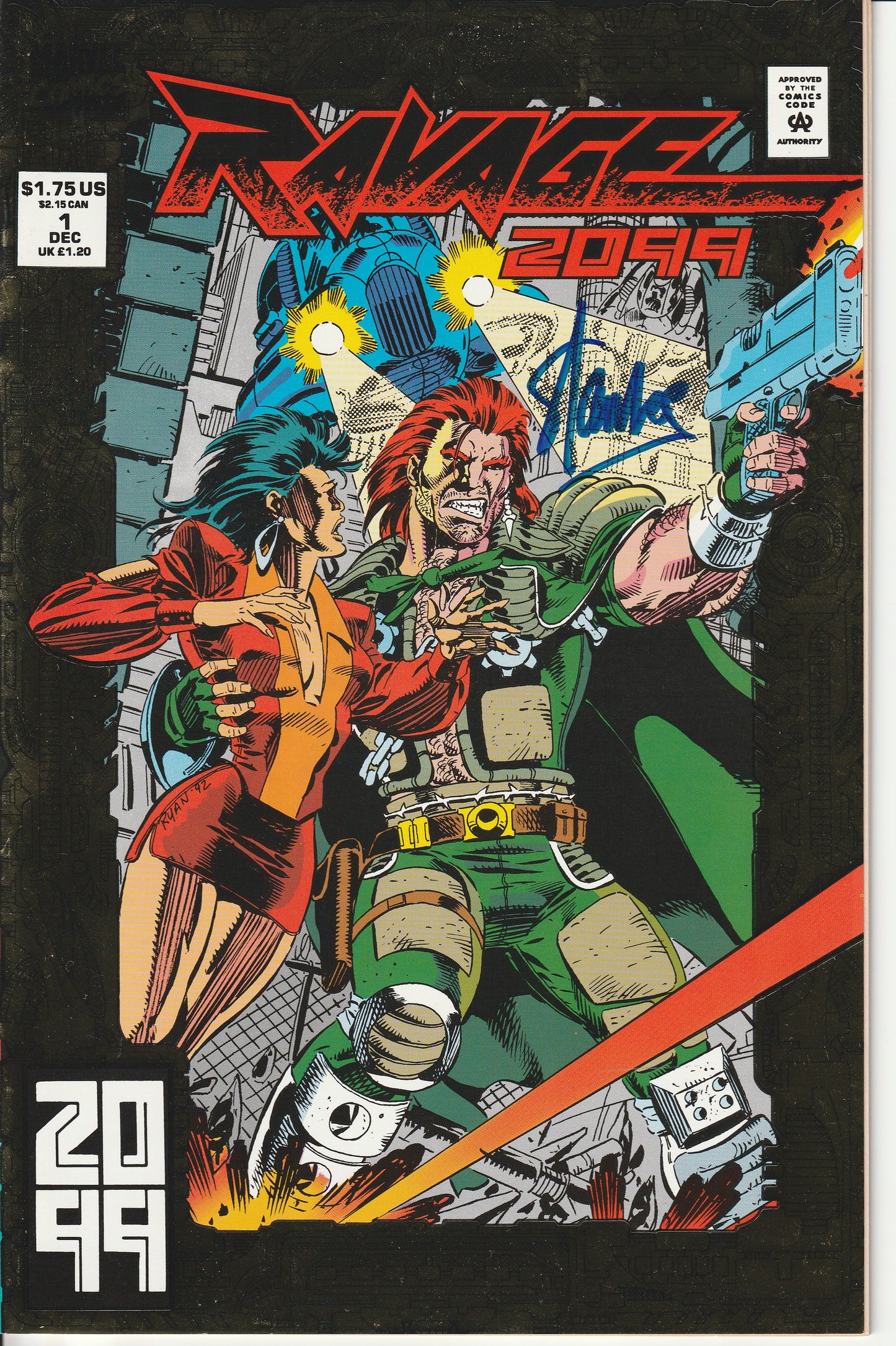 RAVAGE 2099 #1 * STAN LEE AUTO