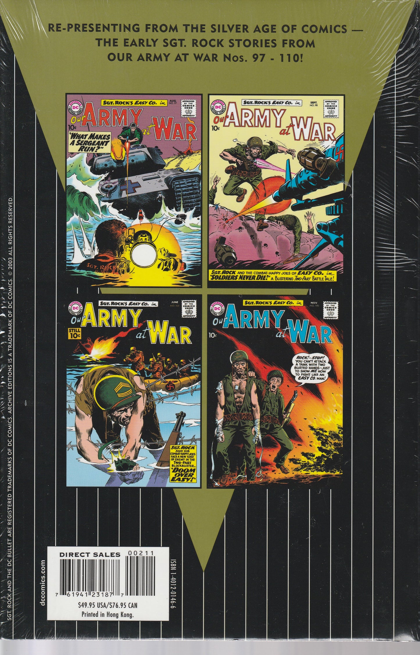 SGT ROCK ARCHIVES VOL 2 - DC COMICS - BRAND NEW - STILL SEALED