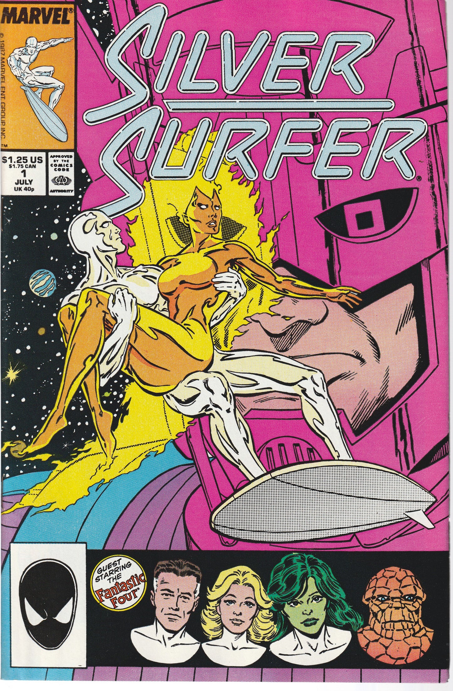 SILVER SURFER #1 - MARVEL COMICS - JUL 1987 (9.0)