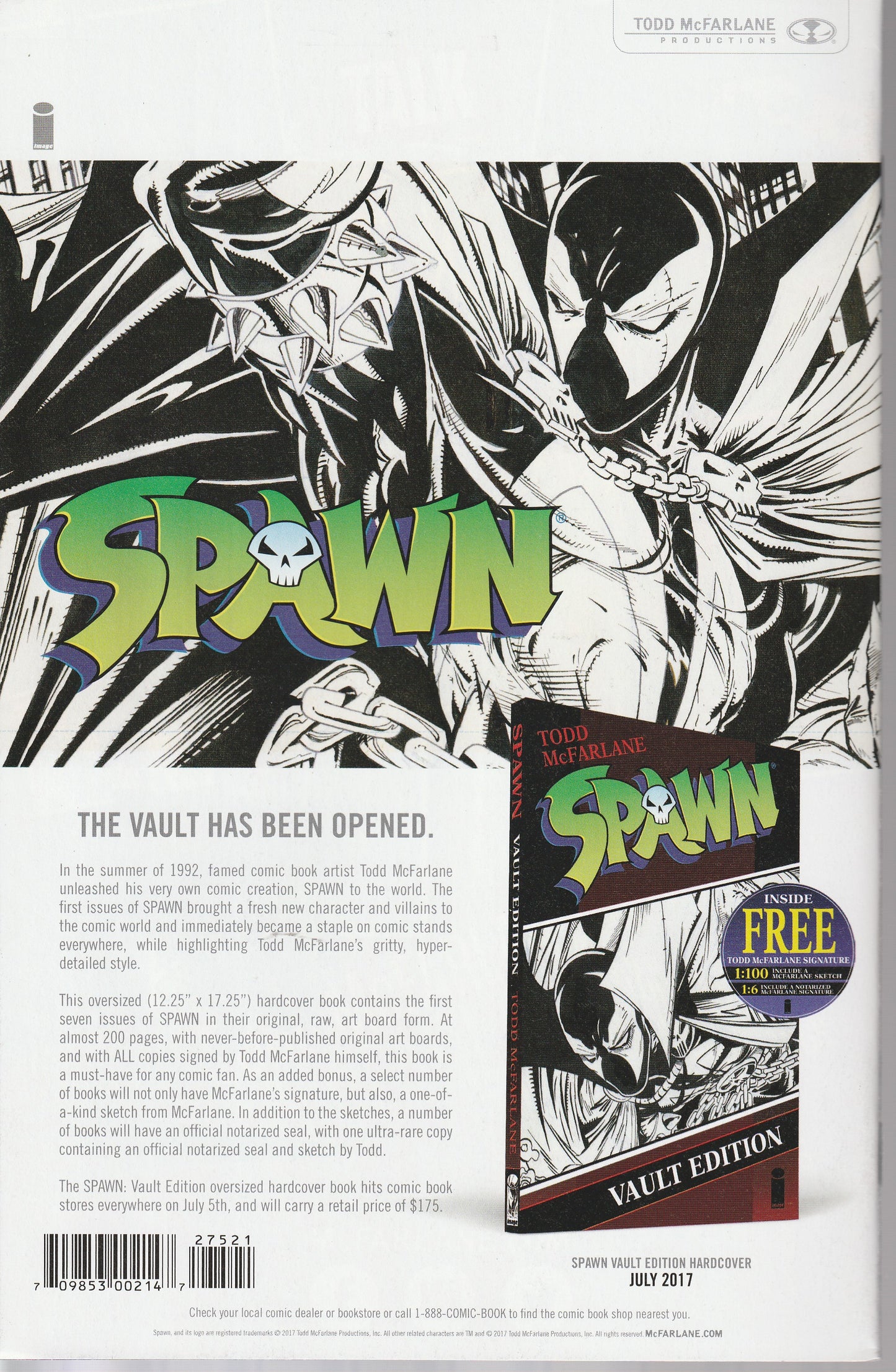 SPAWN #275B - IMAGE - JUL 5 2017 (NM)