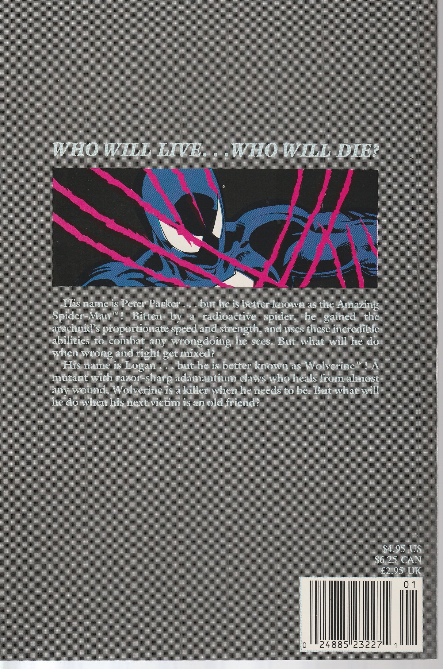 SPIDER-MAN VS WOLVERINE - MARVEL - 1990 (9.4)