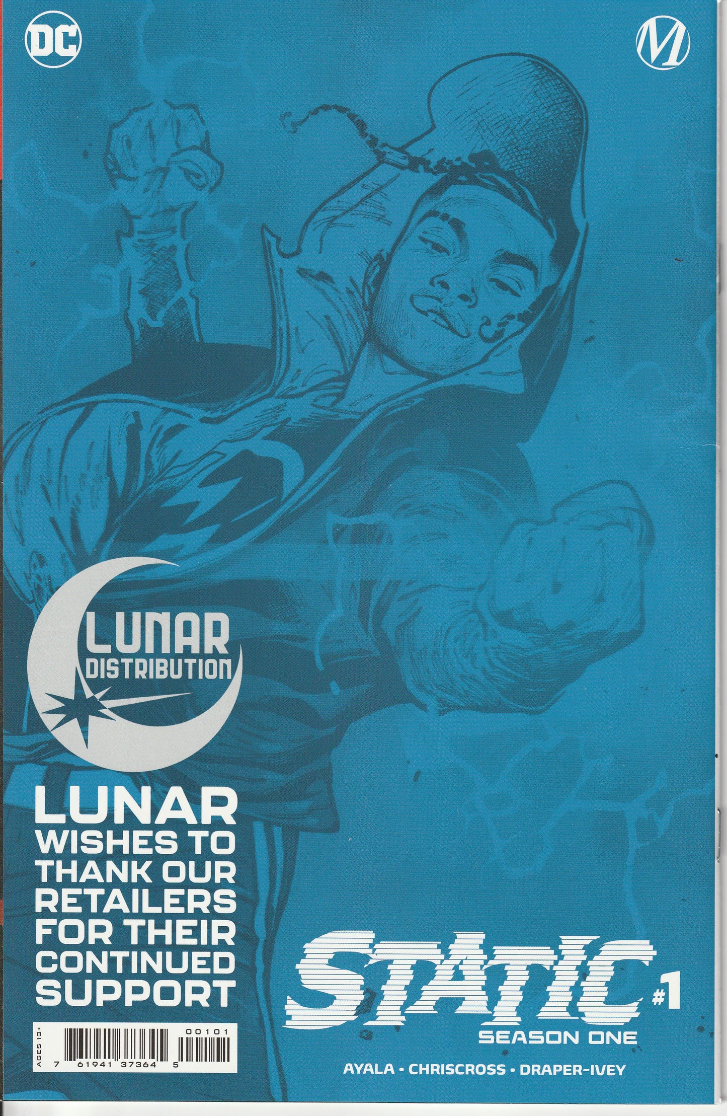 STATIC SEASON 1 #1 - DC COMICS - JUN 16 2021 - LUNAR 1 PER STORE THANK YOU