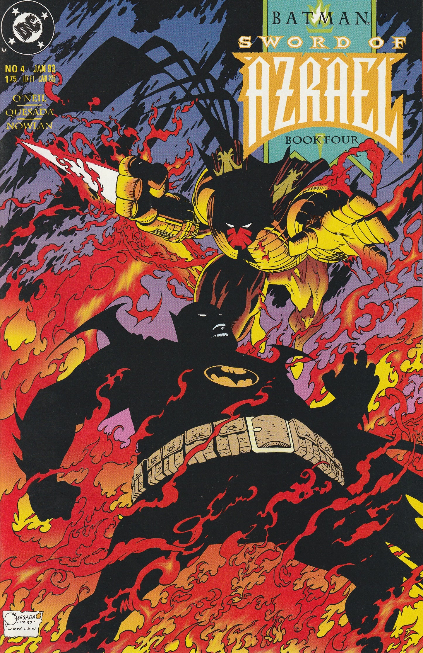 BATMAN : SWORD OF AZRAEL 1-4 * COMPLETE SET - DC - OCT 1992