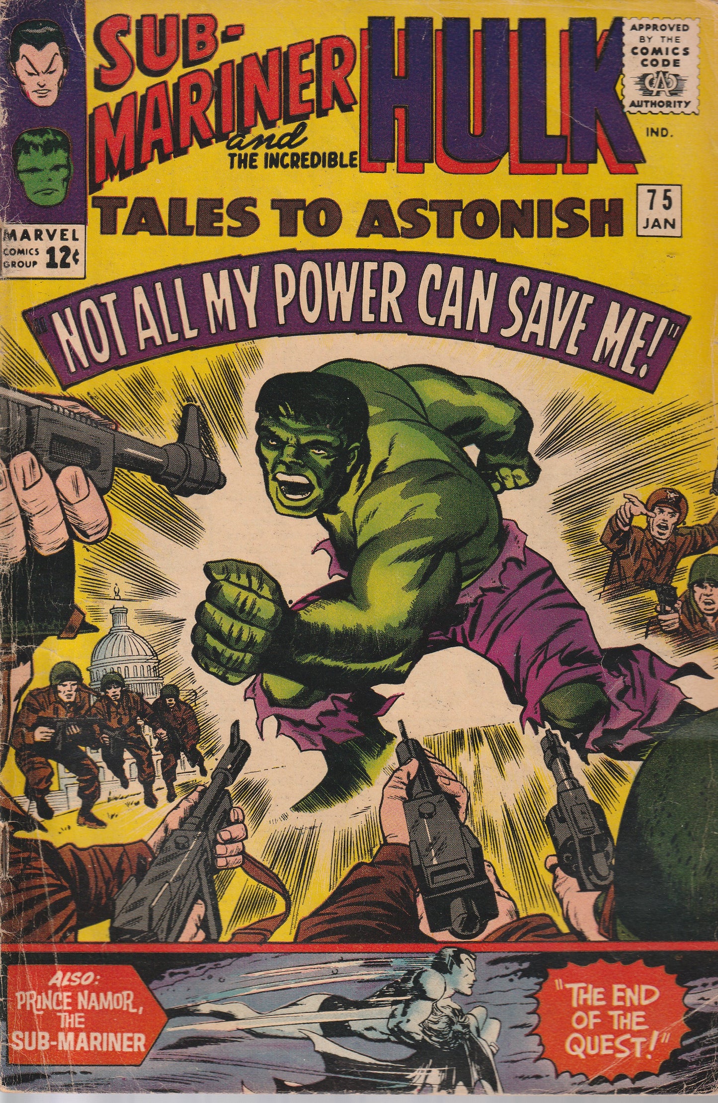 TALES TO ASTONISH #75 (3.0-3.5)