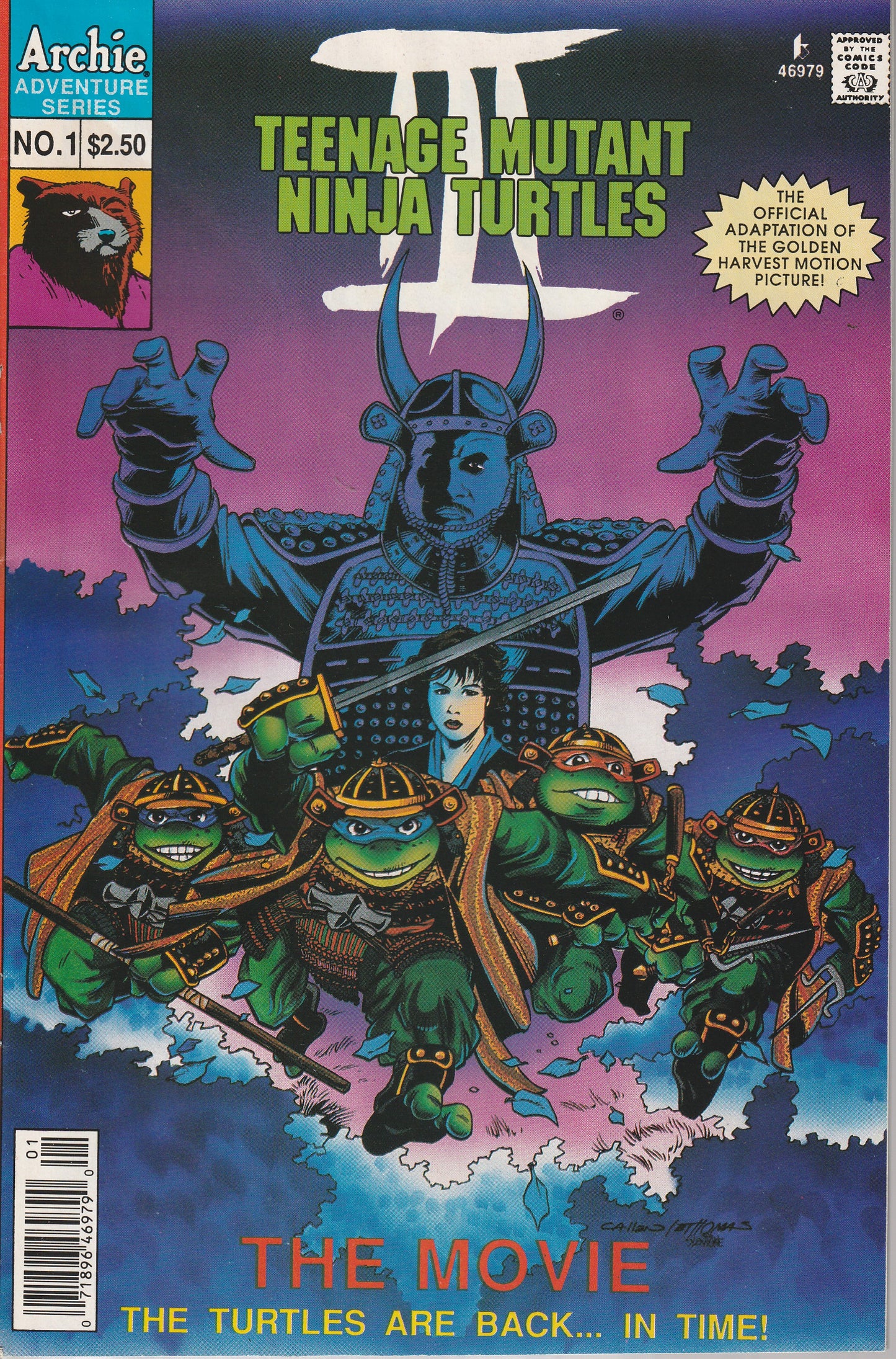 TEENAGE MUTAN NINJA TURTLES III THE MOVIE #1 - ARCHIE COMICS - 1993