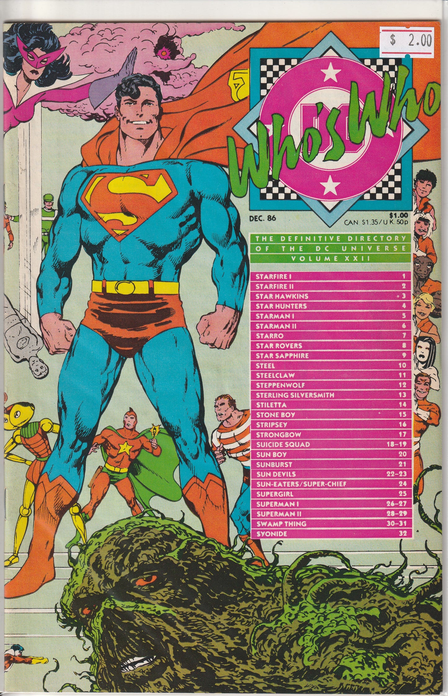WHO'S WHO IN THE DCU #22 * JOHN BYRNE COVER
