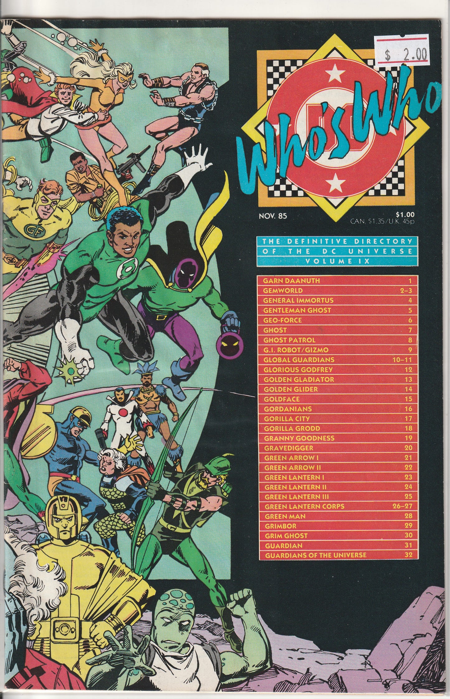 WHO'S WHO IN THE DCU 24 COMIC LOT