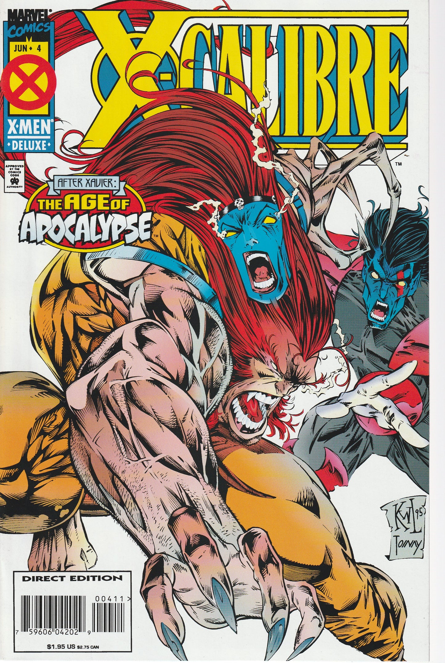 X-CALIBRE 1-4 (COMPLETE SET) - MARVEL COMICS - MAR 1995