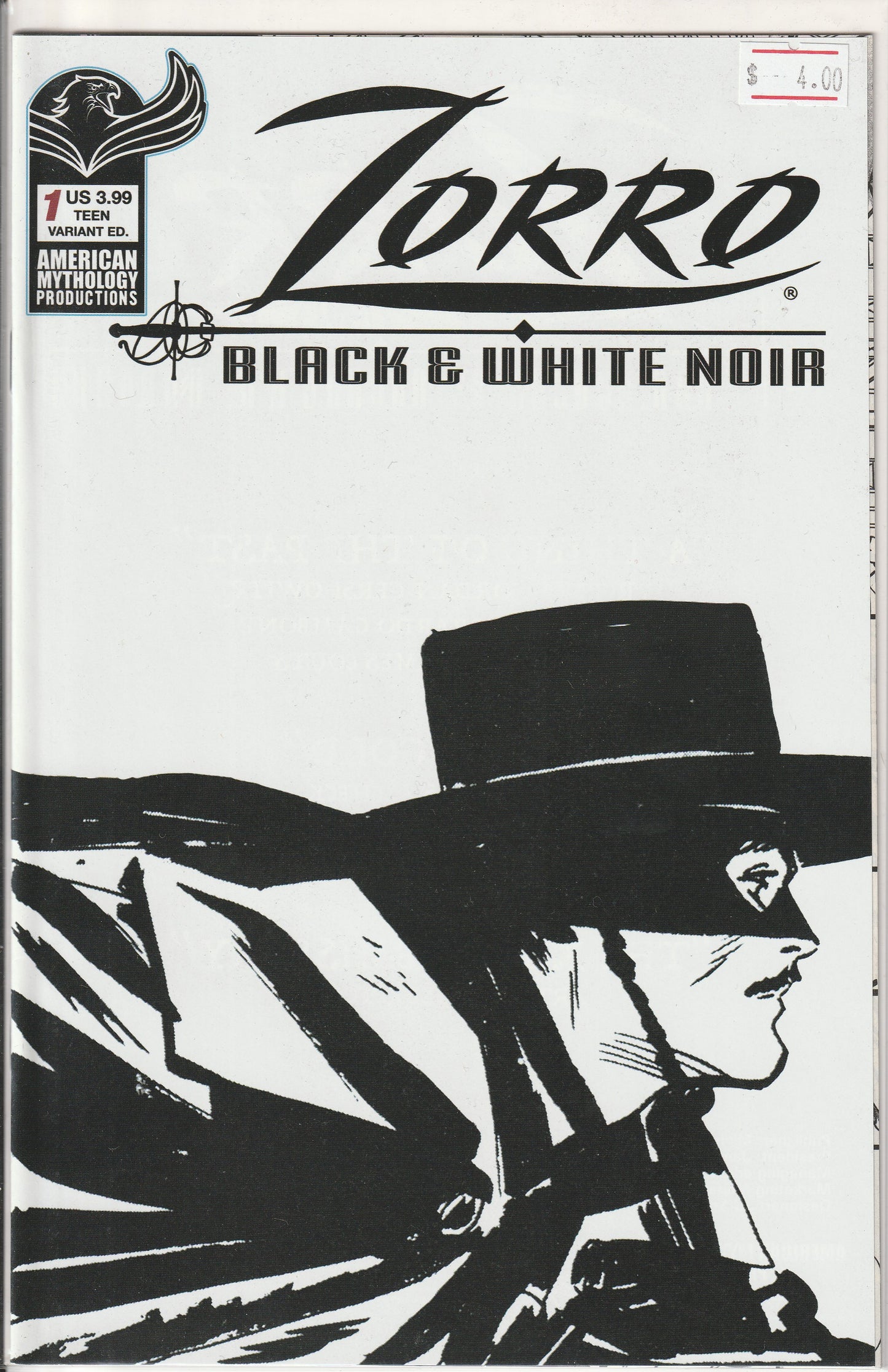 ZORRO BLACK & WHITE NOIR #1