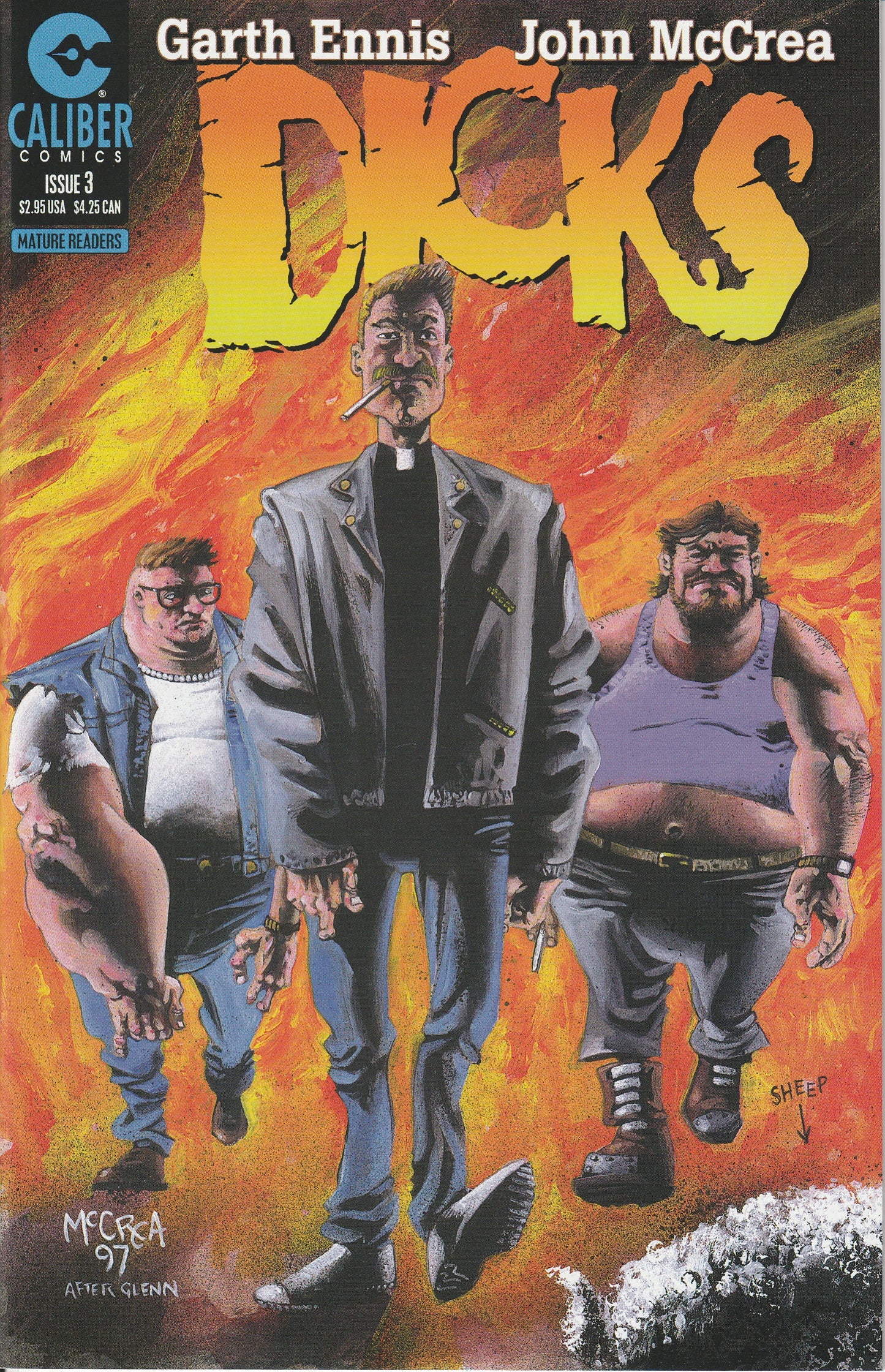 Dicks 1-4 Complete Set * Garth Ennis - John McCrea * Caliber Comics