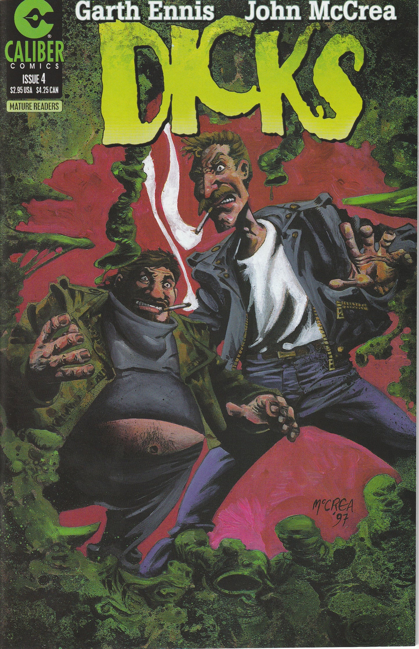 Dicks 1-4 Complete Set * Garth Ennis - John McCrea * Caliber Comics