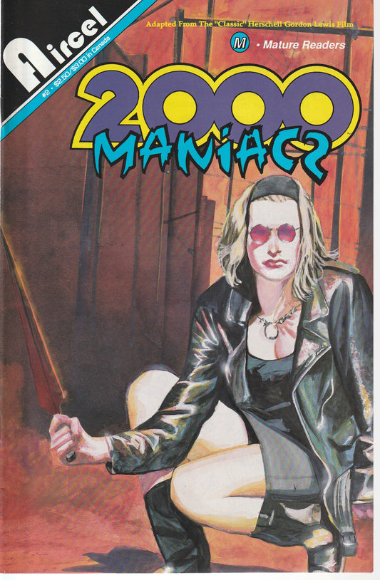 2000 MANIACS #2 - AIRCEL COMICS - OCT 1991 (9.4)