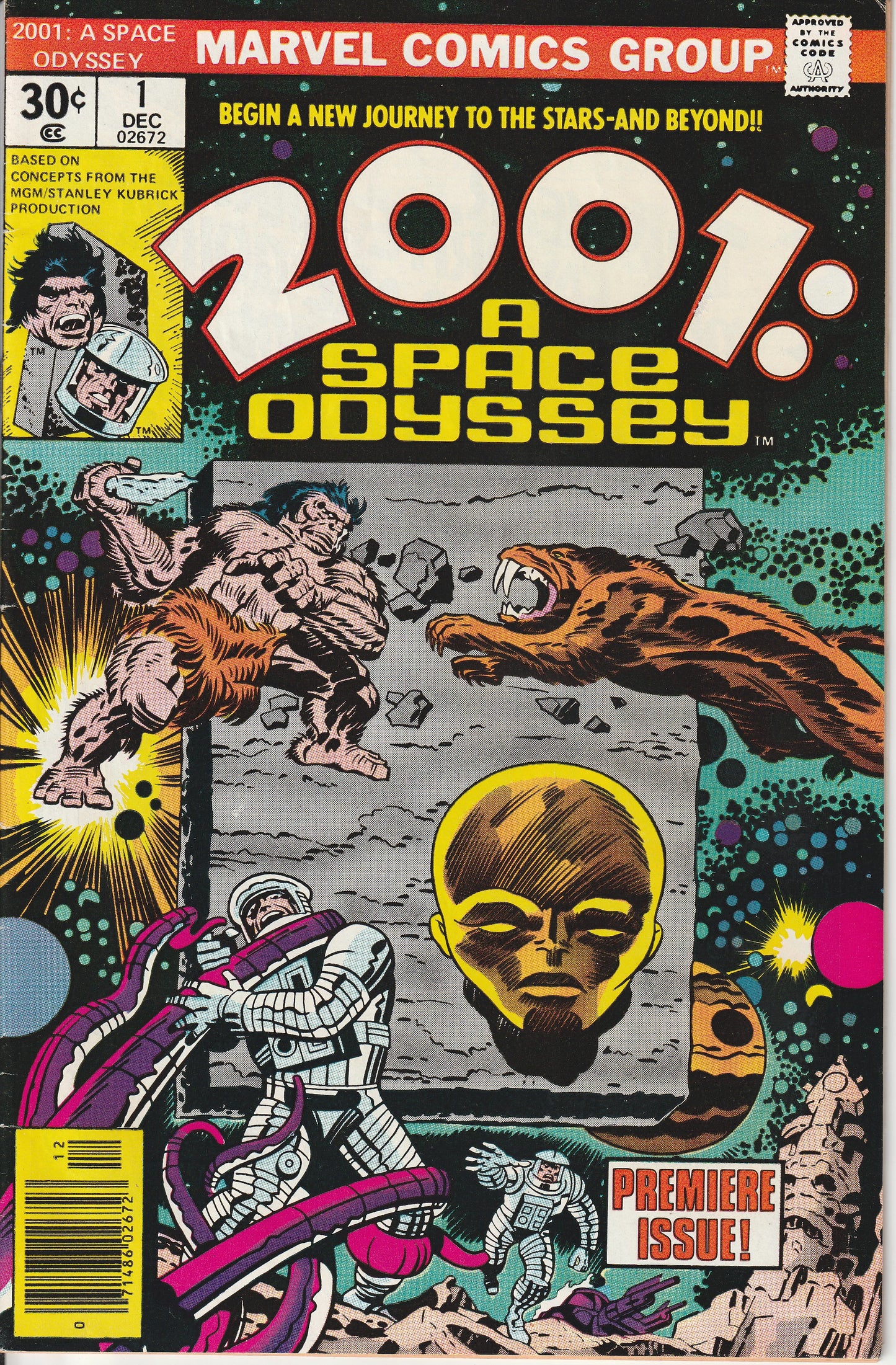 2001 : A SPACE ODYSSEY #1 - MARVEL COMICS - DEC 1976 (7.5-8.0)