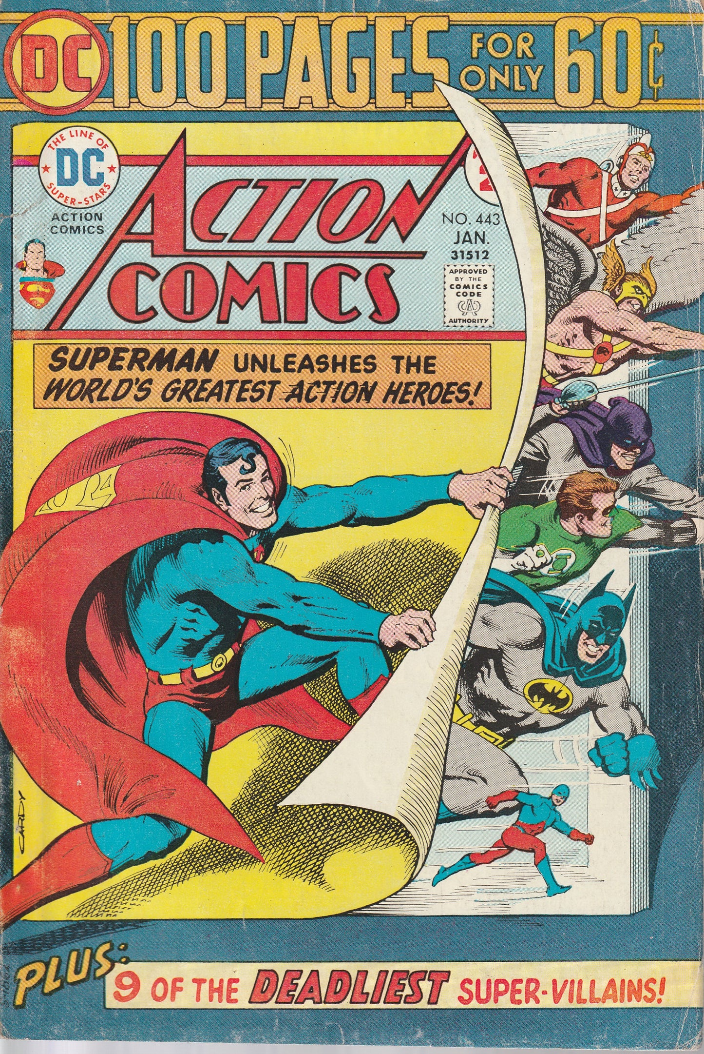 ACTION COMICS #443 - DC COMICS - JAN 1975 (4.0-4.5)