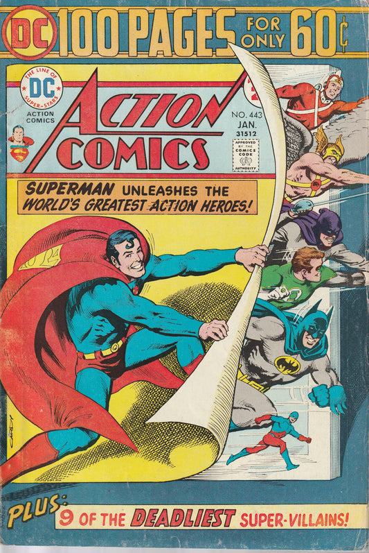 ACTION COMICS #443 - DC COMICS - JAN 1975 (4.0-4.5)