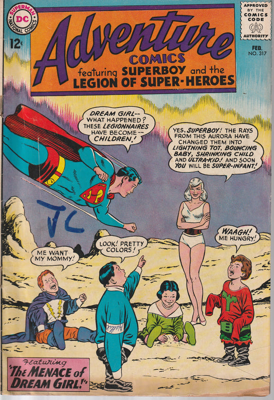 ADVENTURE COMICS #317 - DC COMICS - DEC 19 1963 (1.8-2.0)1st appearance of Dream Girl