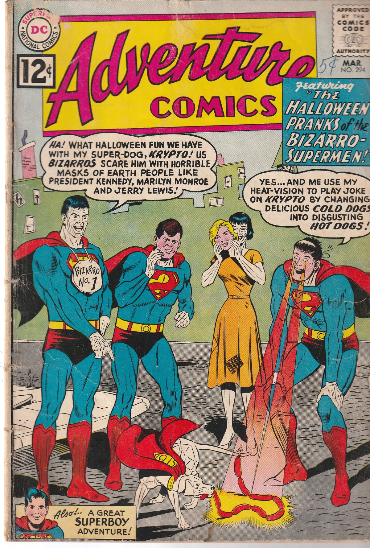 ADVENTURE COMICS #294 || DC COMICS || MAR 1962 || (3.0-3.5)