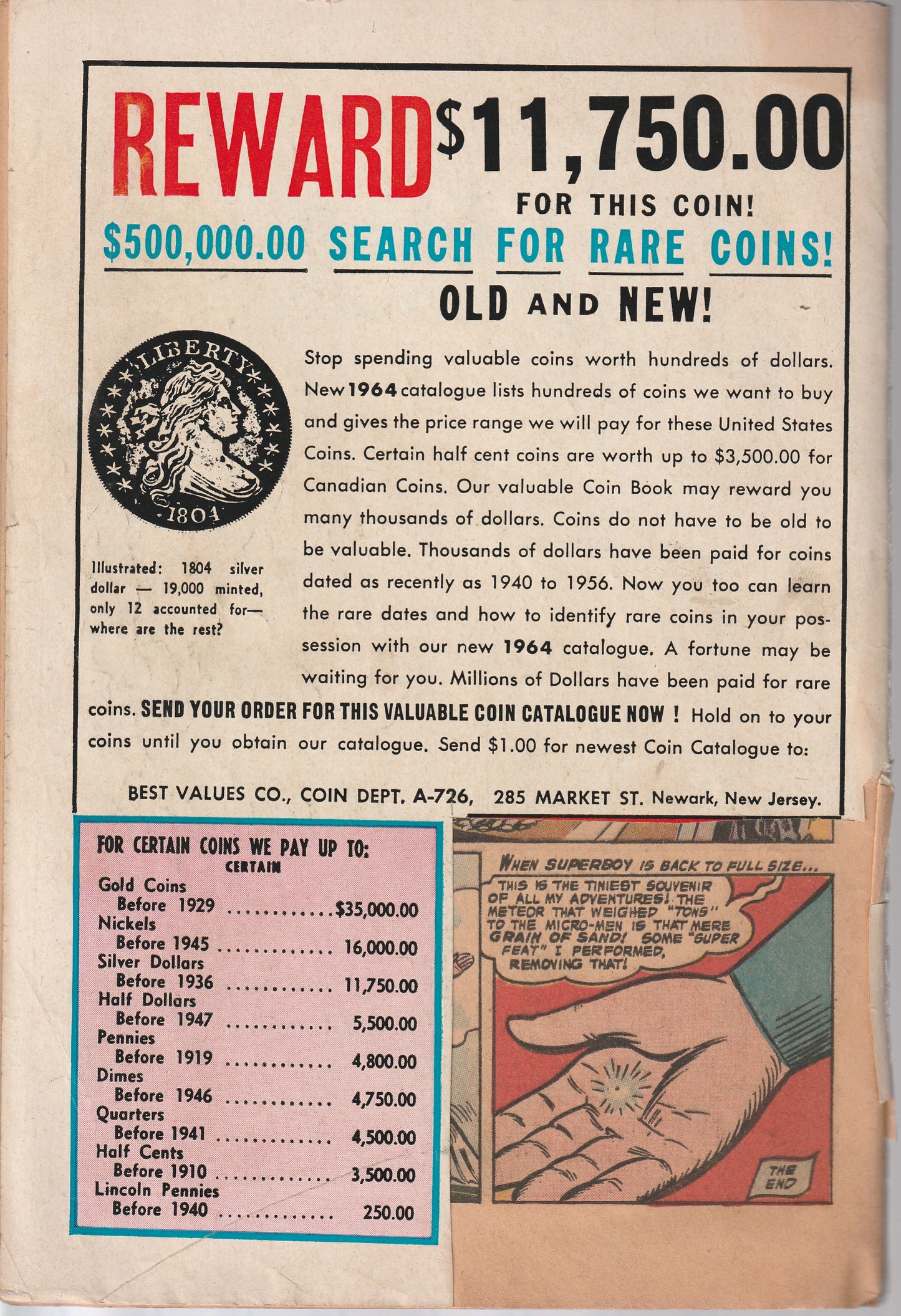 ADVENTURE COMICS #317 - DC COMICS - DEC 19 1963 (1.8-2.0)1st appearance of Dream Girl
