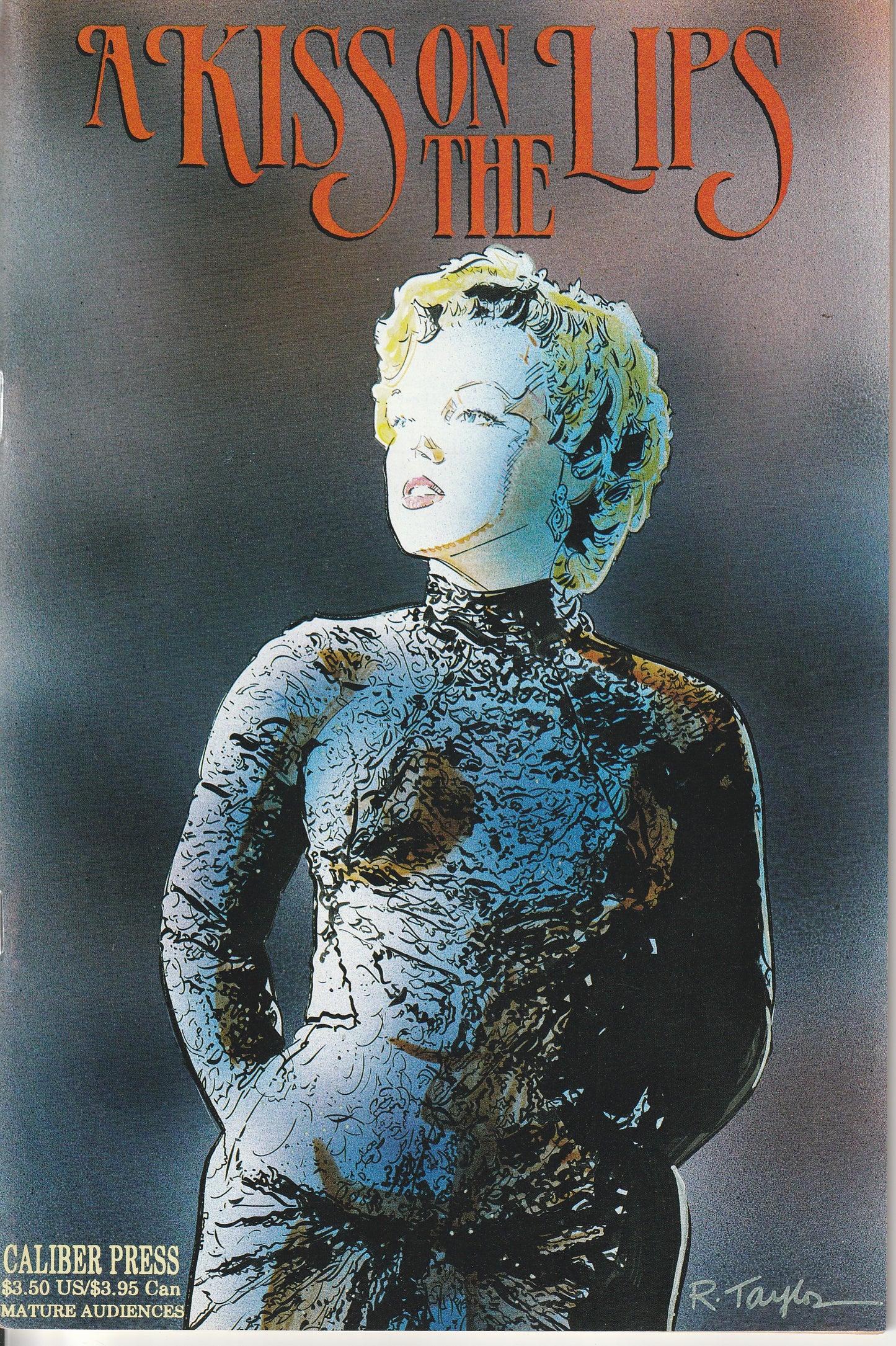 A KISS ON THE LIPS #1 - CALIBER PRESS - 1992 (8.0)