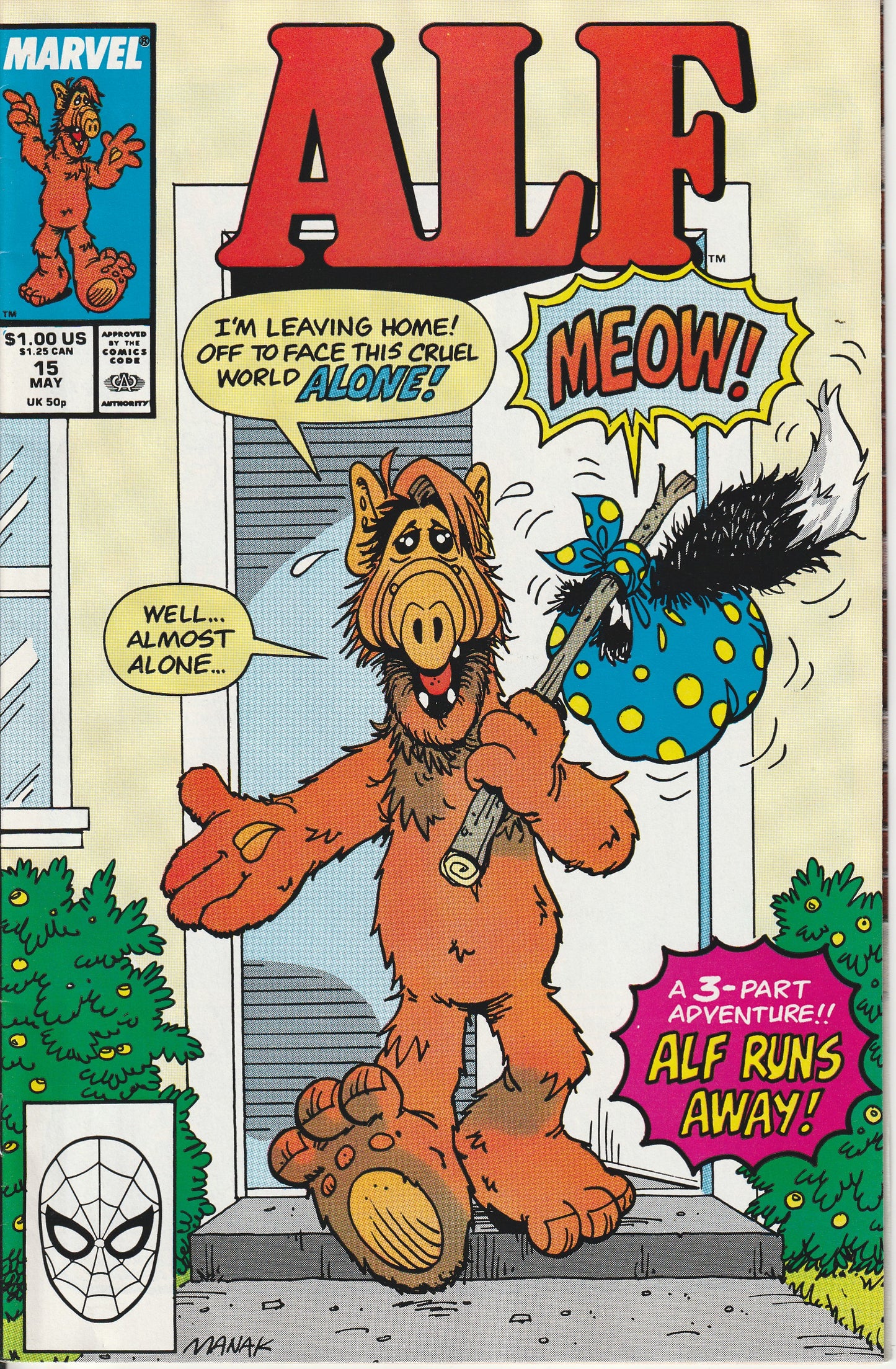 ALF #15 - MARVEL COMICS - MAY 1989 (8.0-8.5)