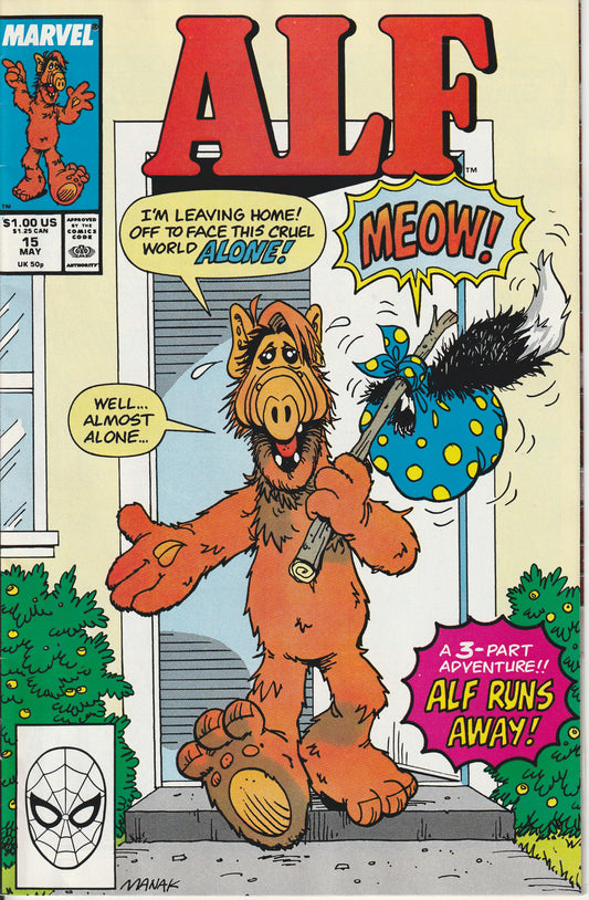 ALF #15 - MARVEL COMICS - MAY 1989 (8.0-8.5)