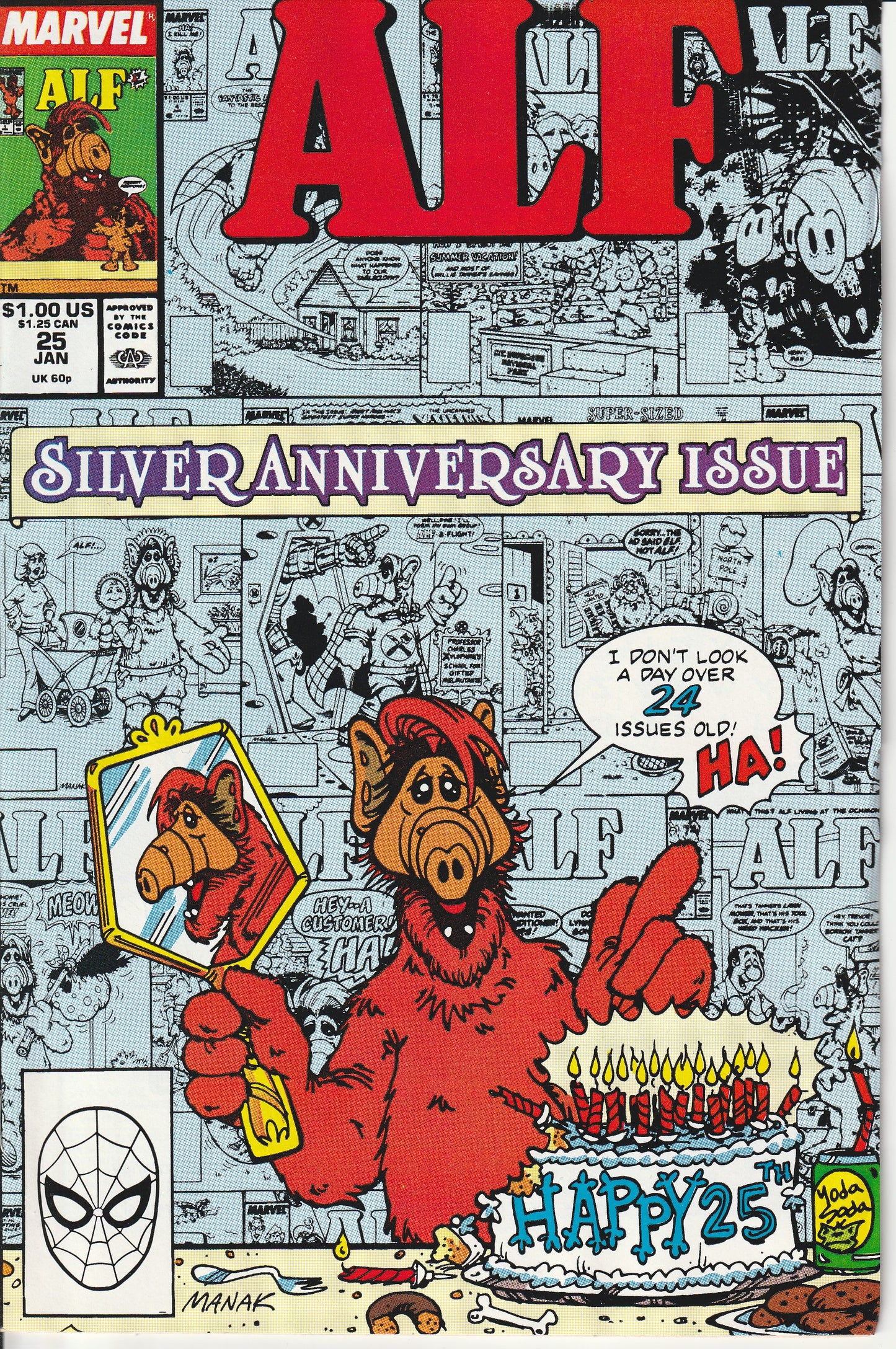 ALF #25 - MARVEL COMICS - JAN 1990 (9.0)