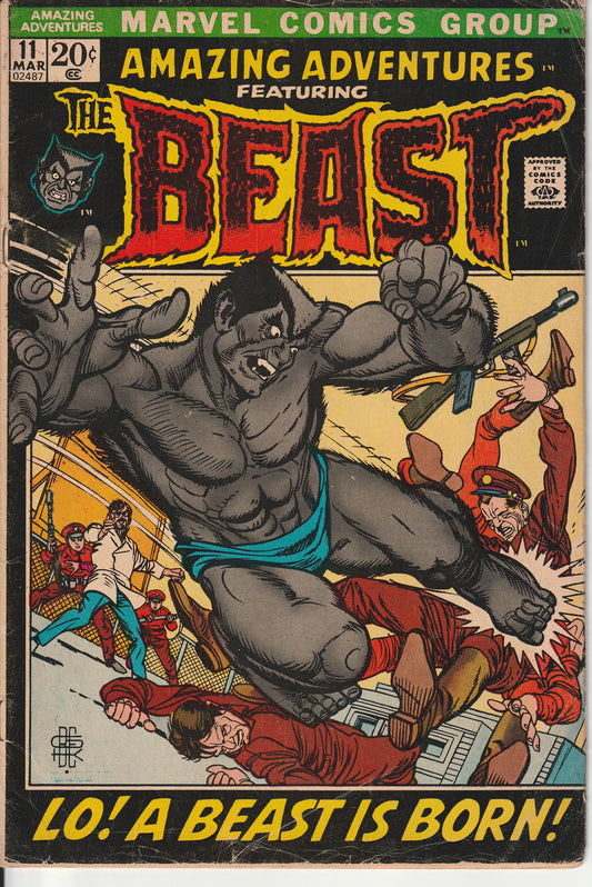 AMAZING ADVENTURES #11 - MARVEL COMICS - MAR 10 1972 (5.0)